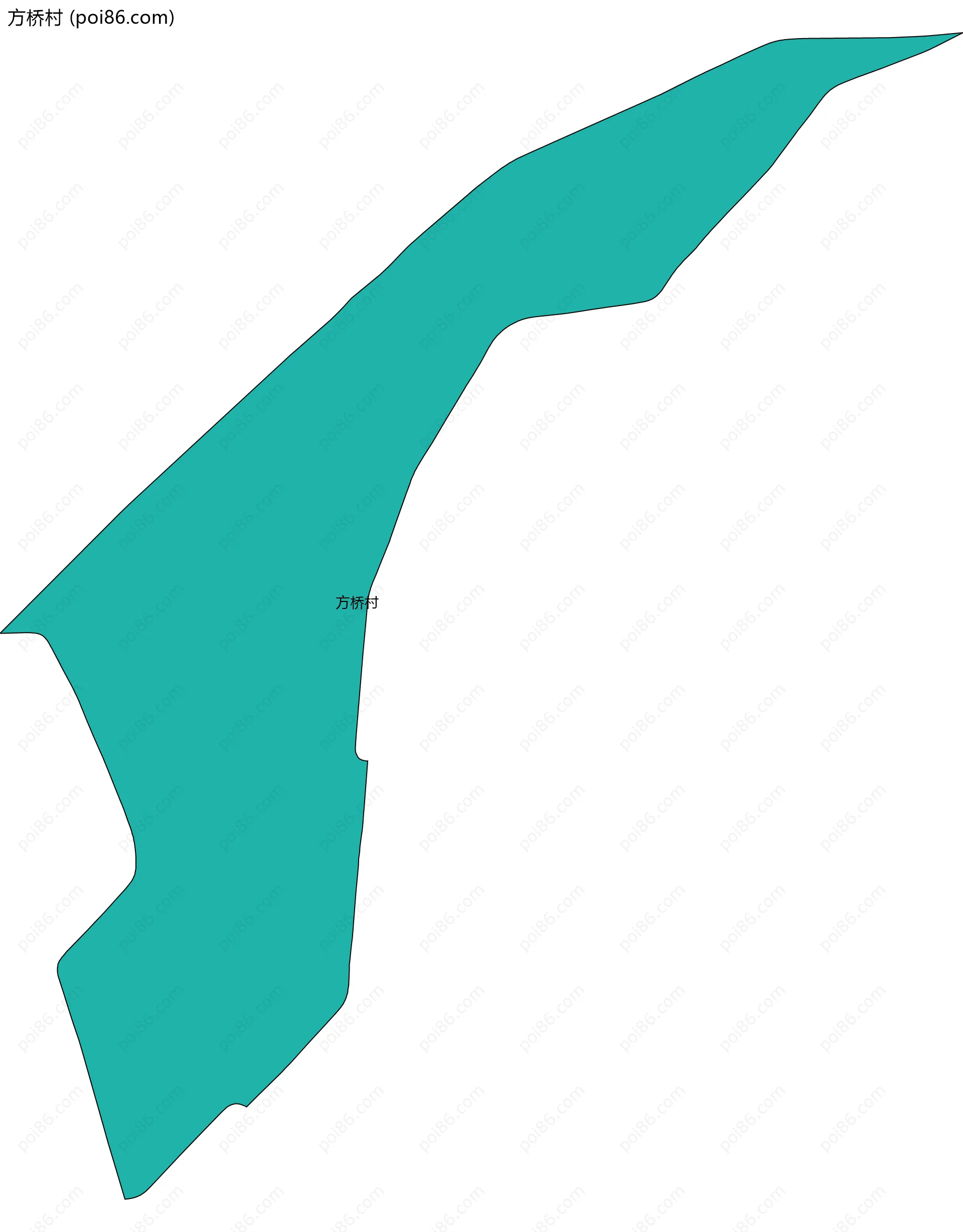 方桥村边界地图