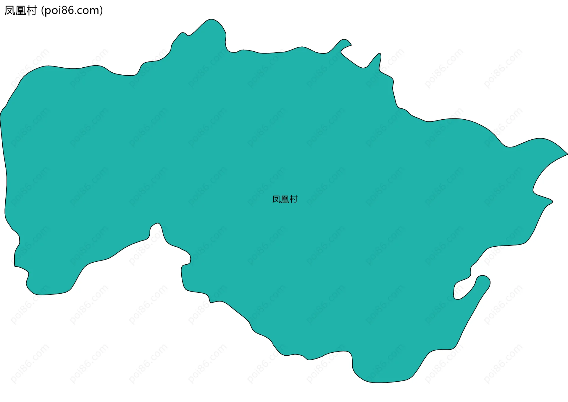 凤凰村边界地图