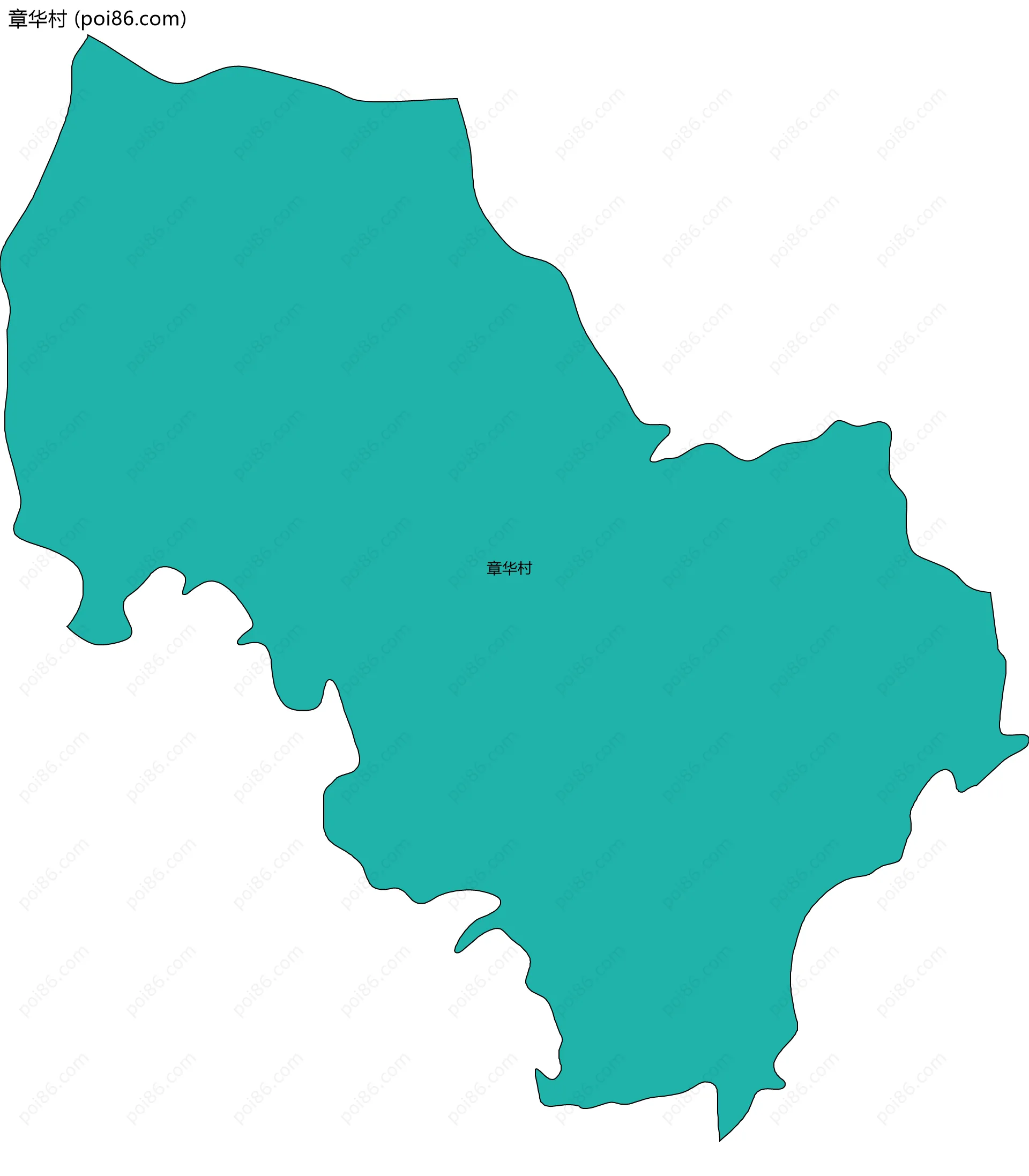 章华村边界地图