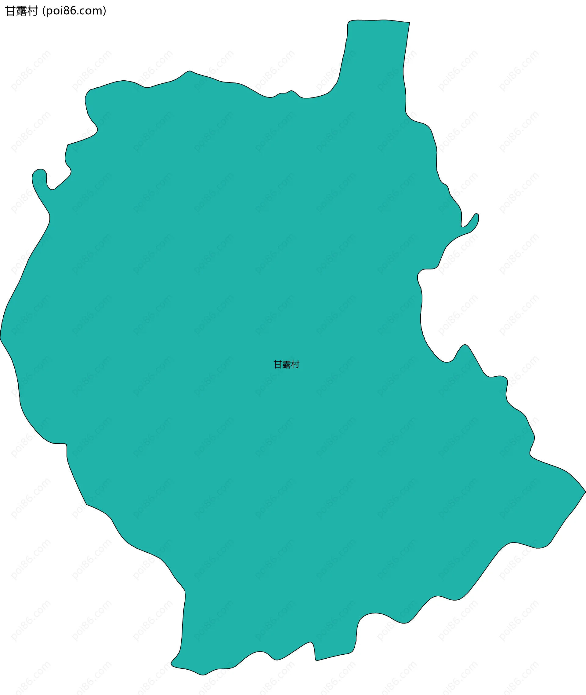 甘露村边界地图