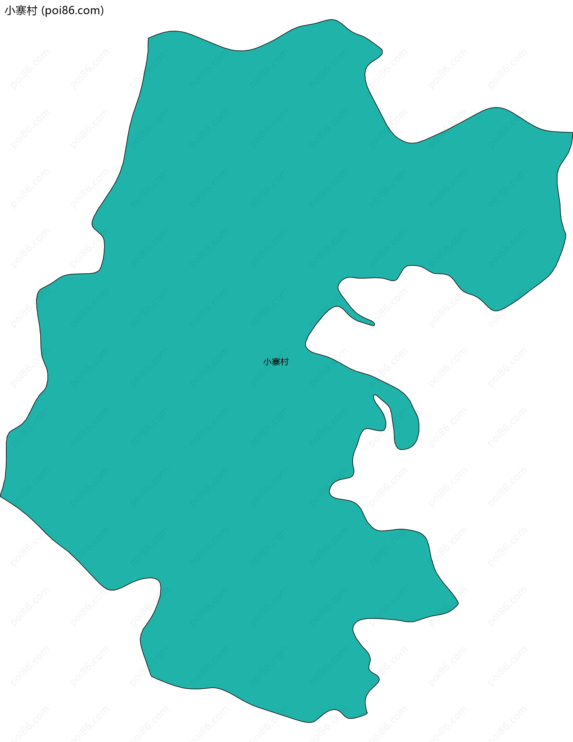 小寨村边界地图