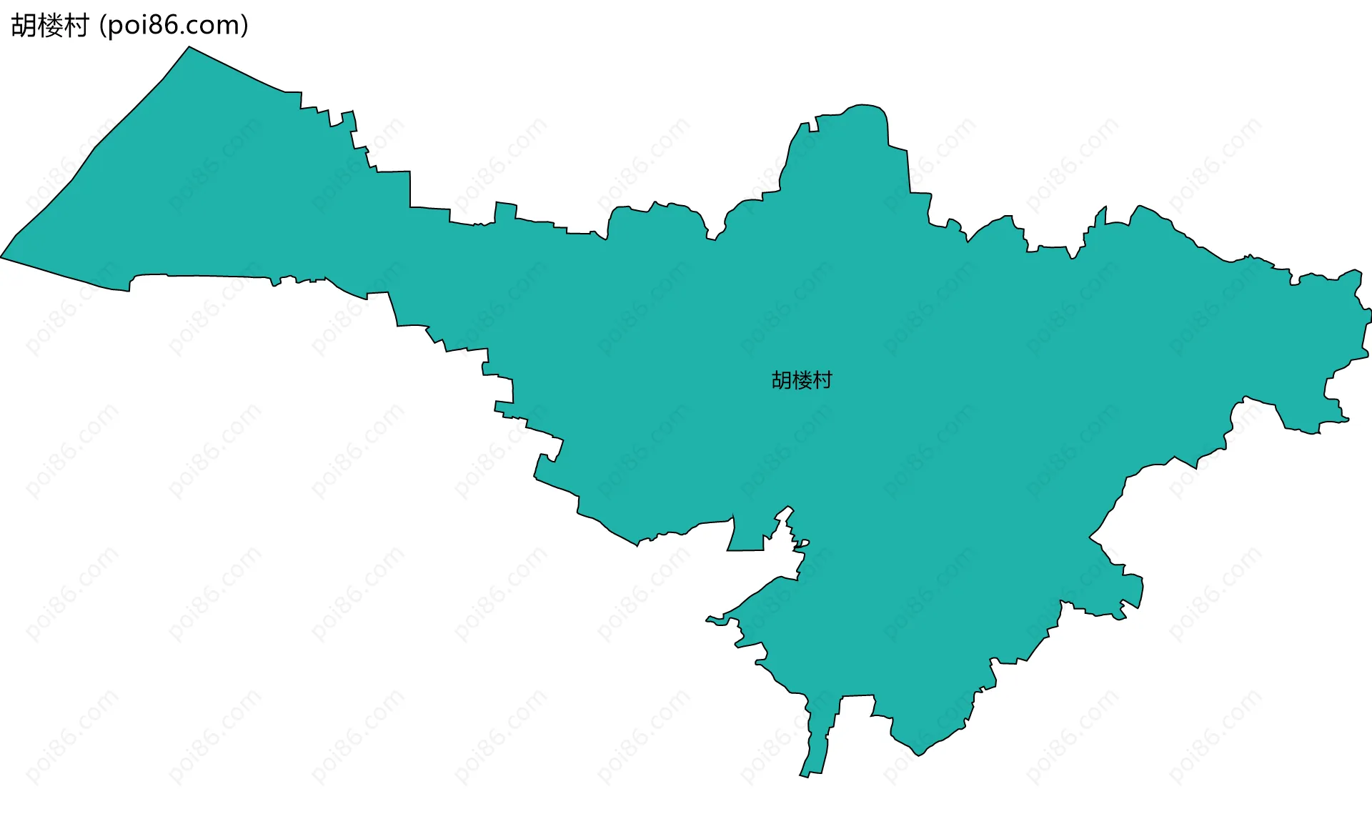 胡楼村边界地图