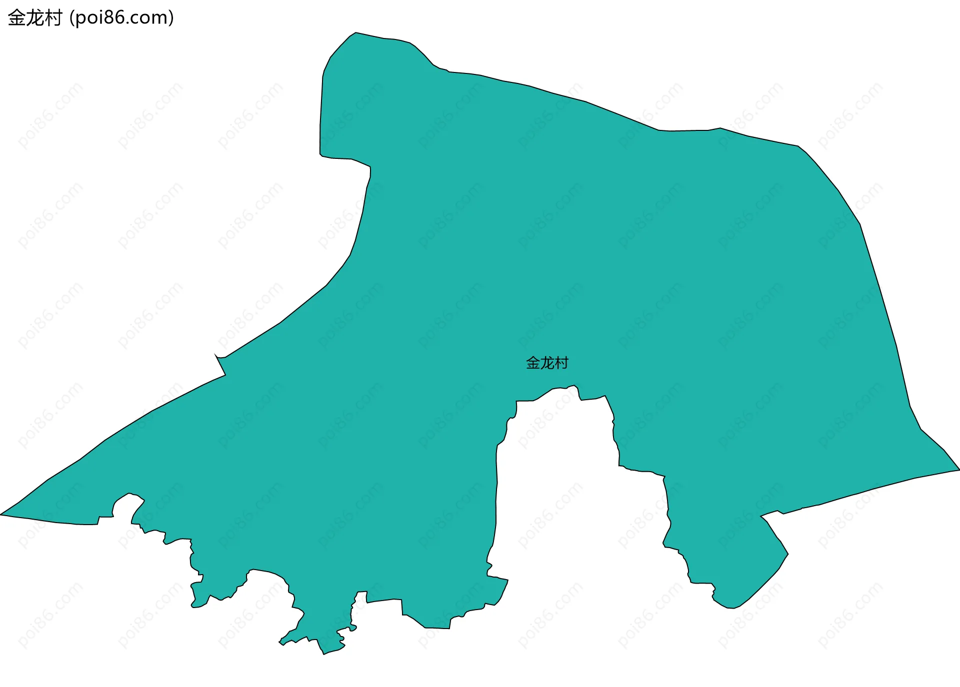 金龙村边界地图