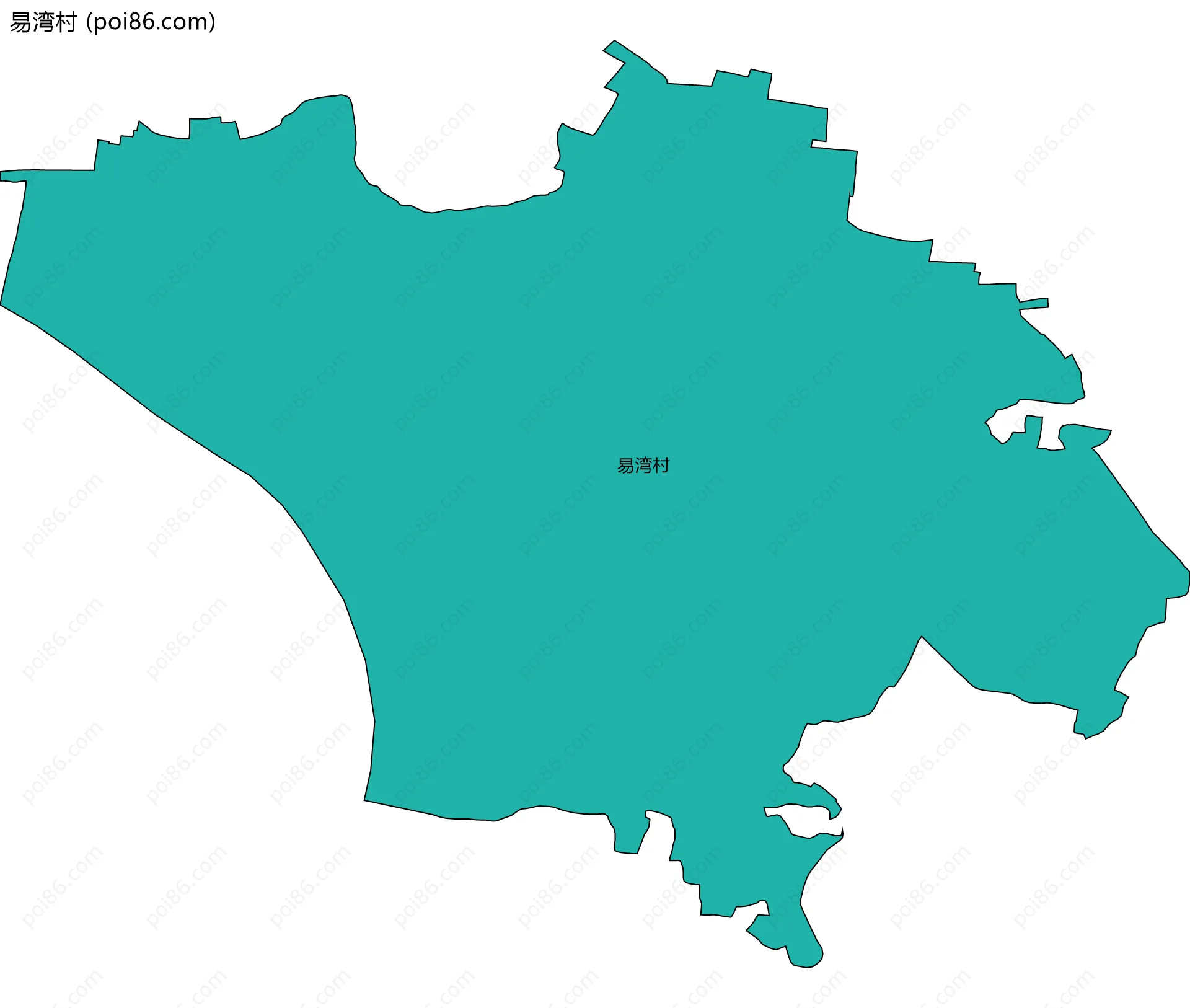 易湾村边界地图