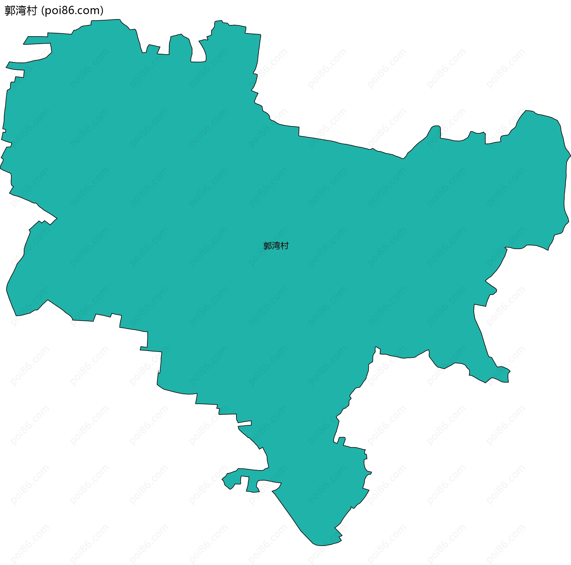郭湾村边界地图
