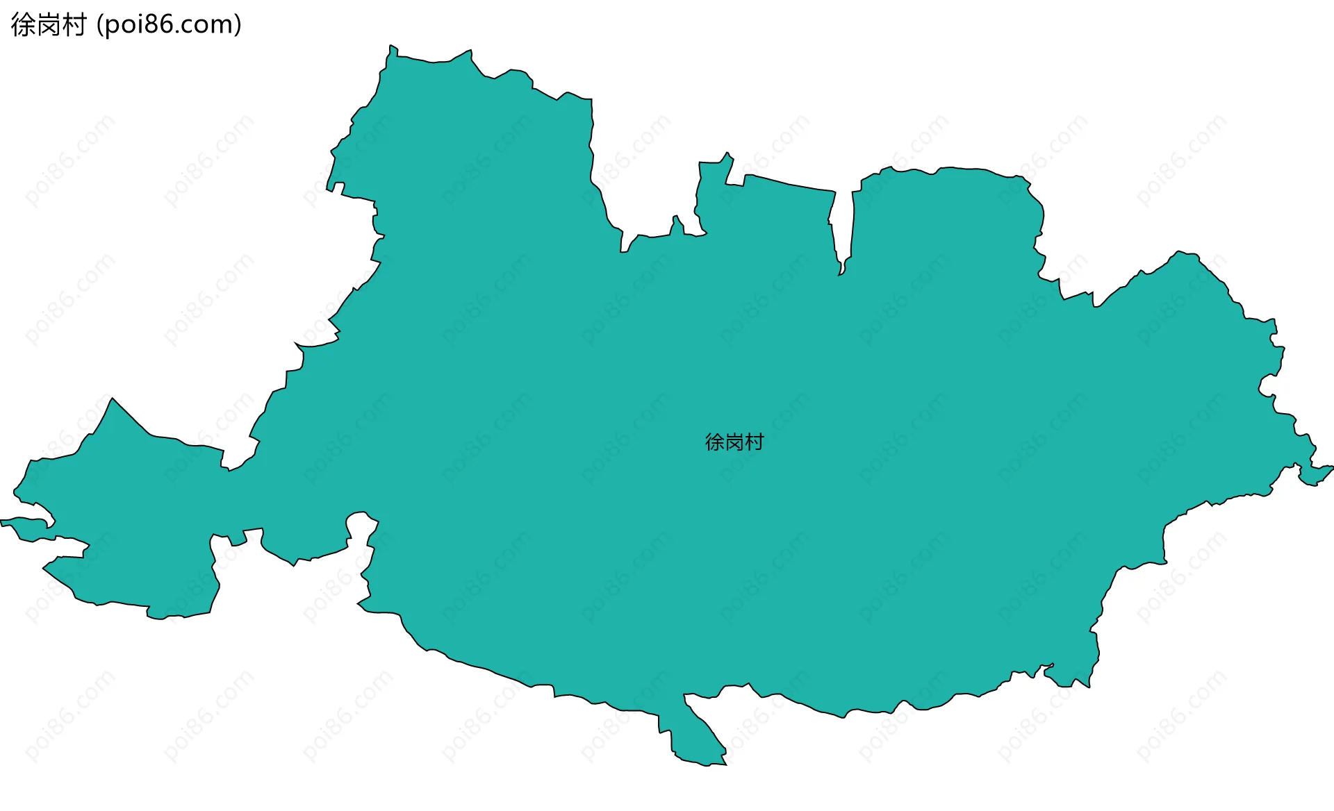 徐岗村边界地图