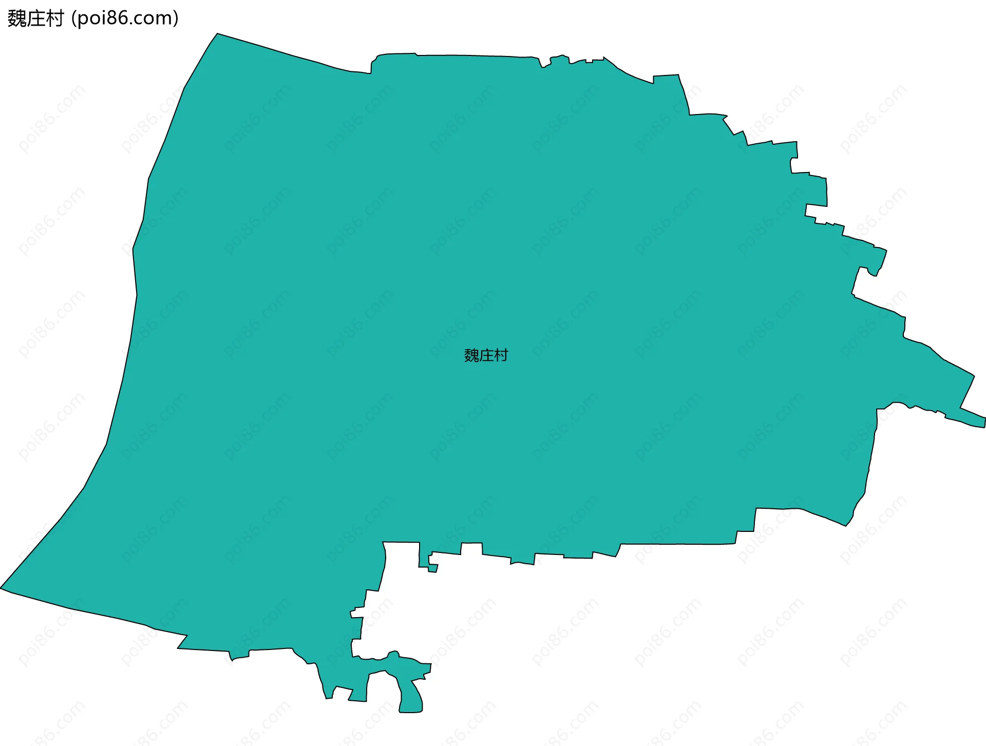魏庄村边界地图