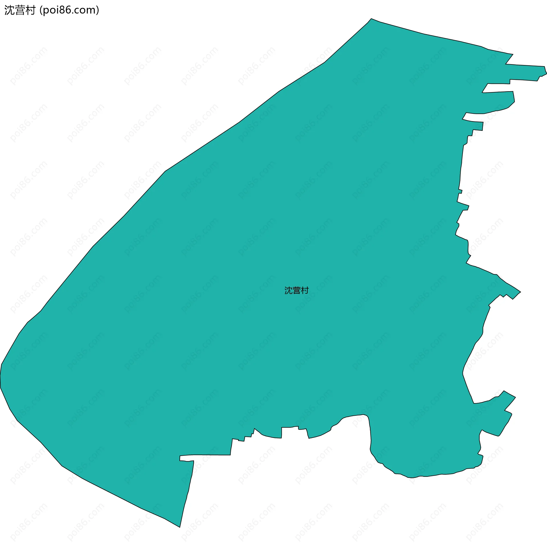 沈营村边界地图