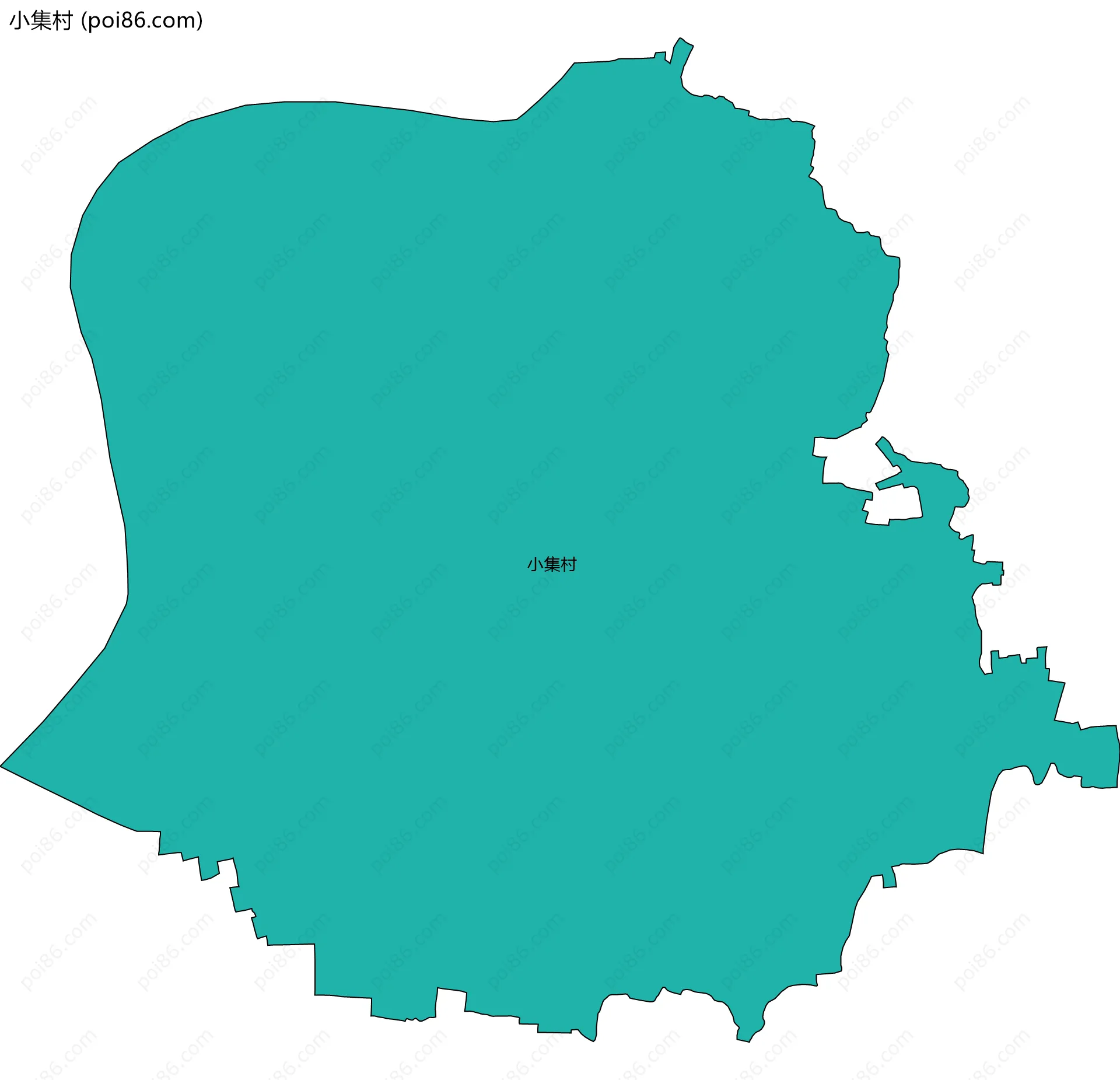 小集村边界地图