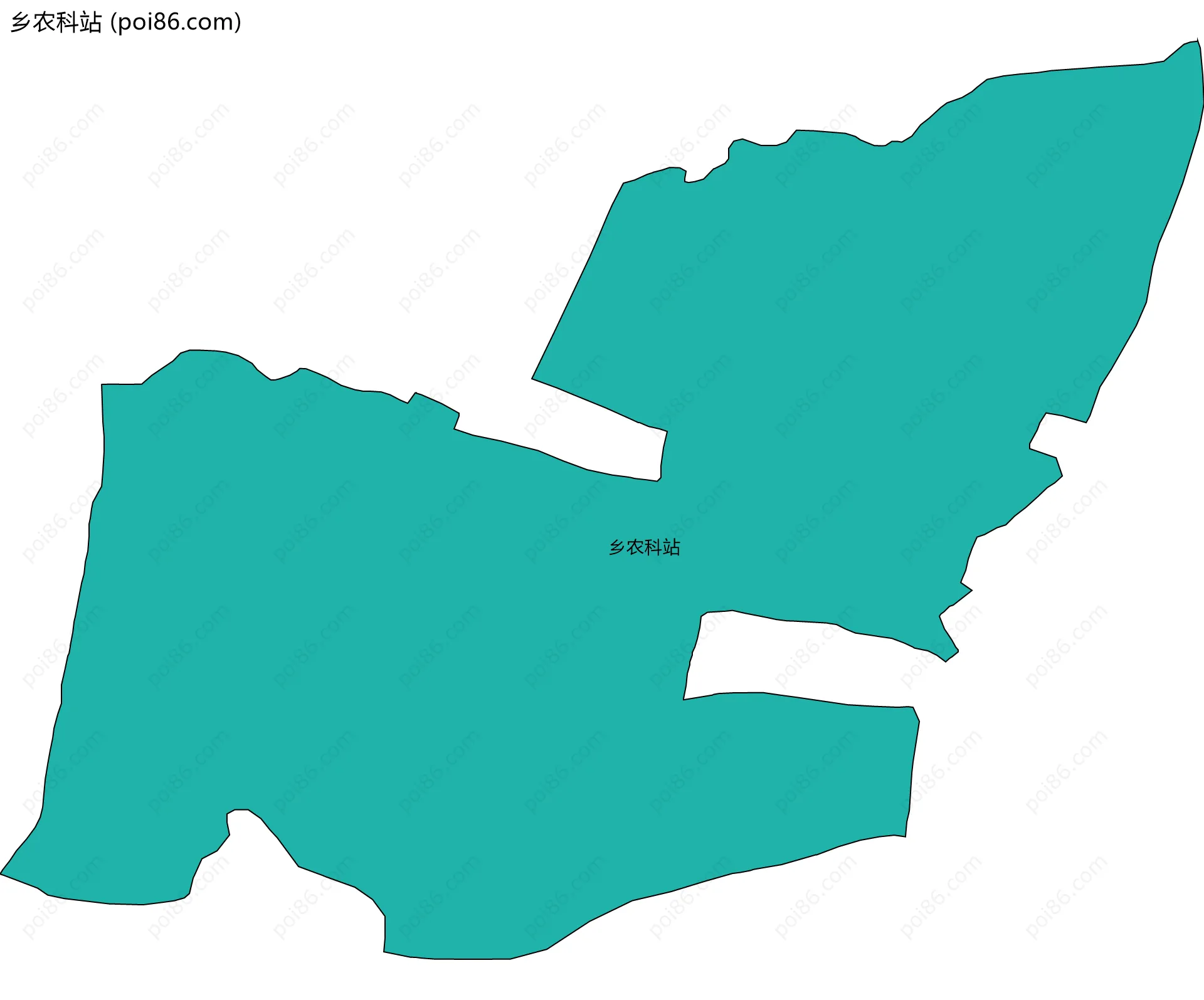 乡农科站边界地图