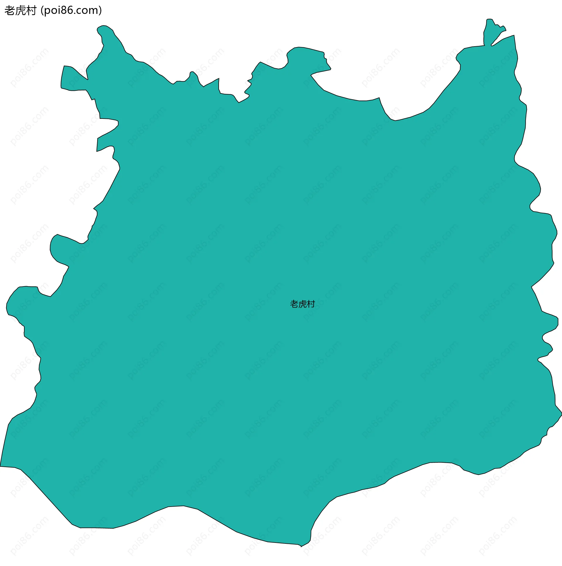 老虎村边界地图