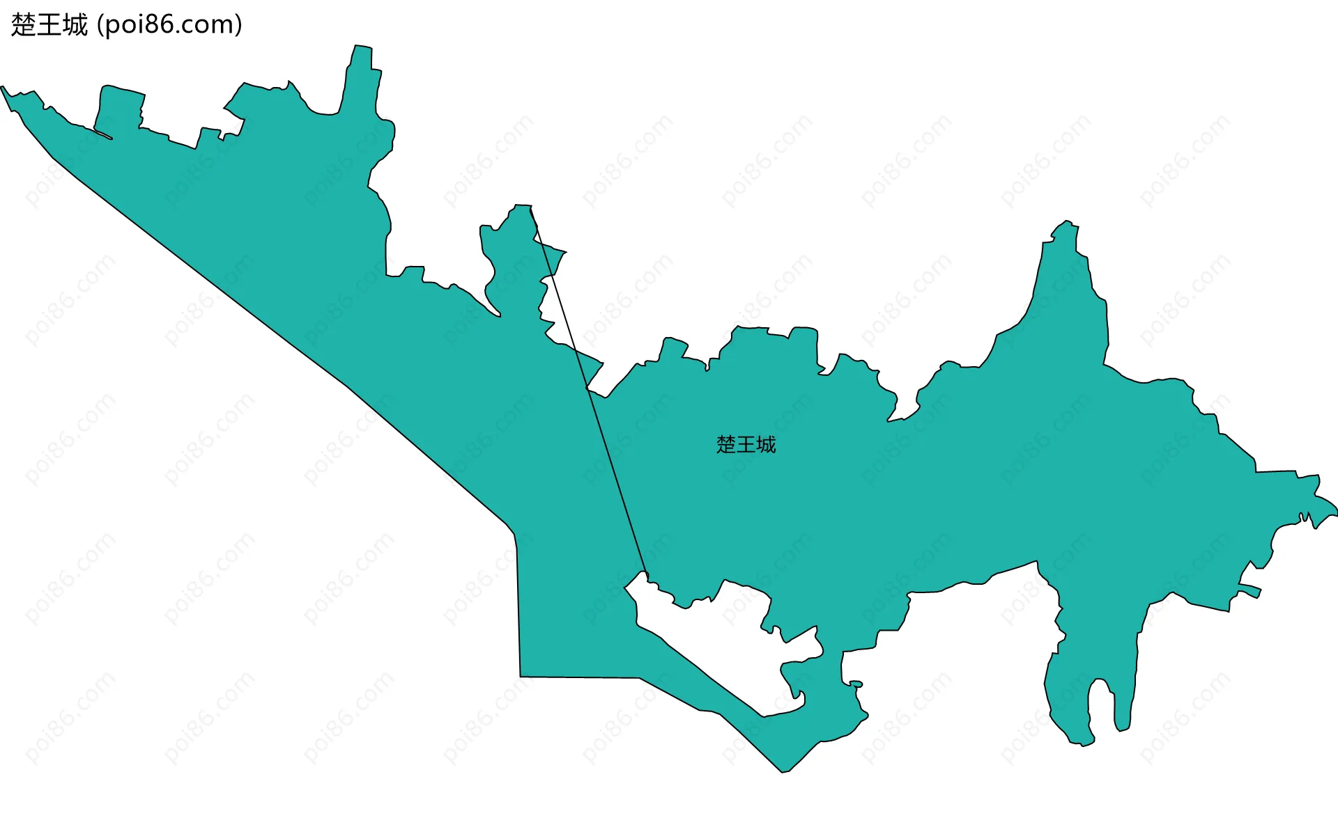 楚王城边界地图
