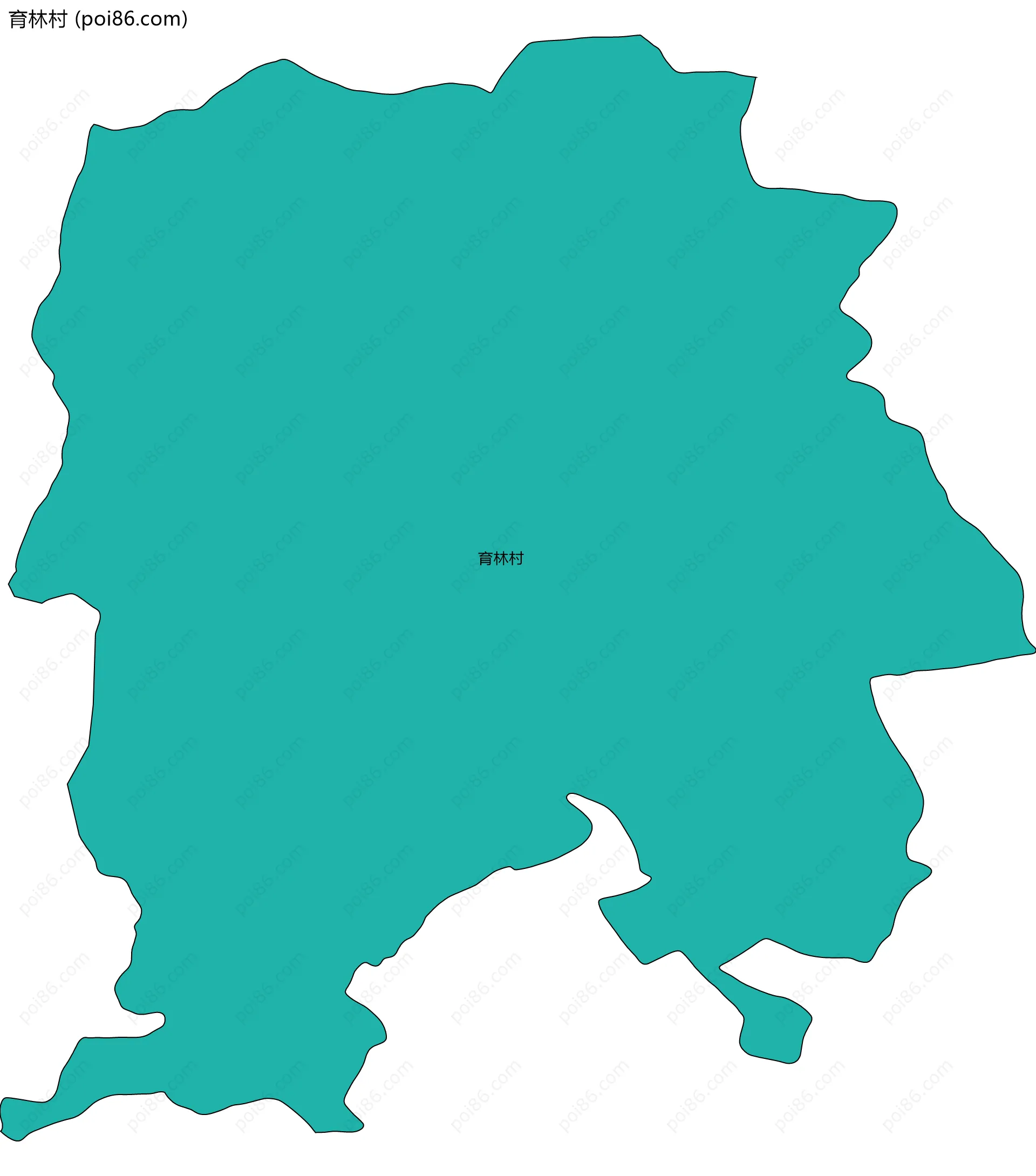 育林村边界地图