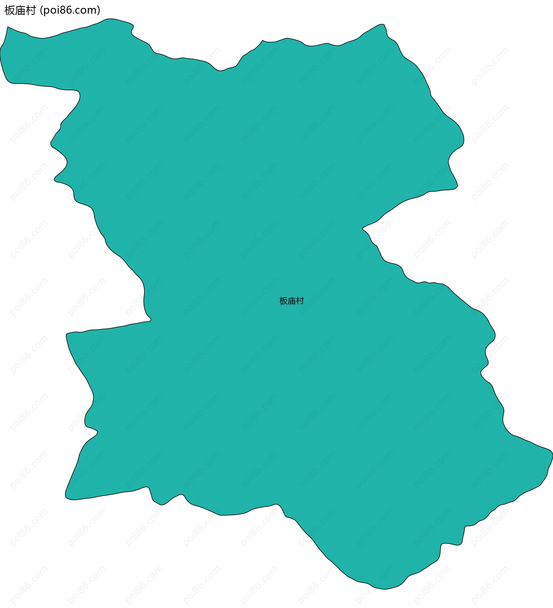 板庙村边界地图