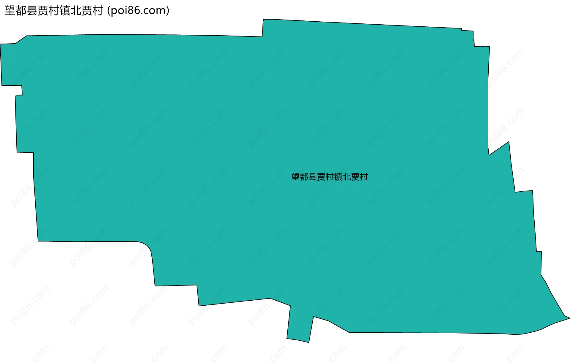 望都县贾村镇北贾村边界地图