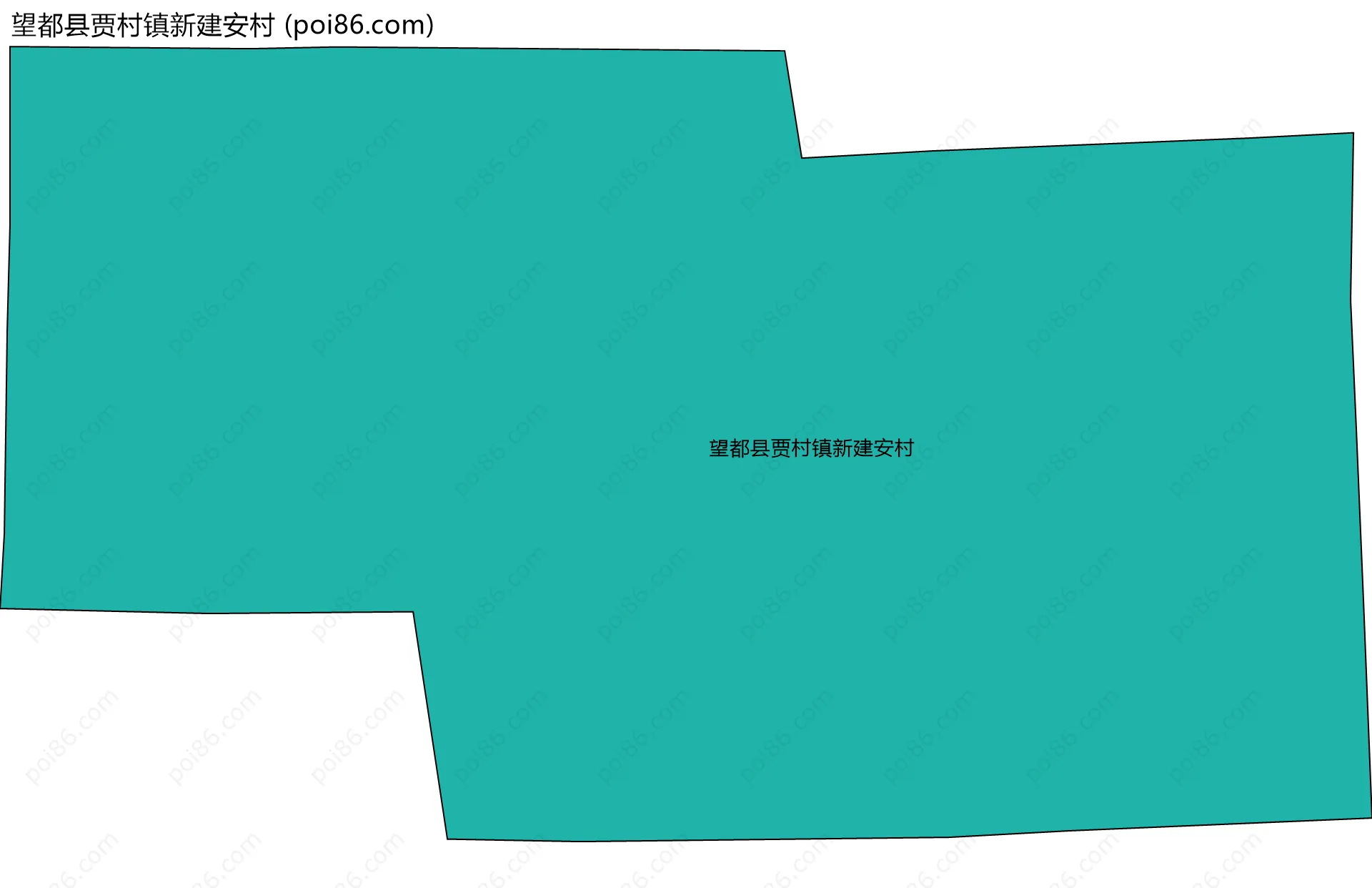 望都县贾村镇新建安村边界地图