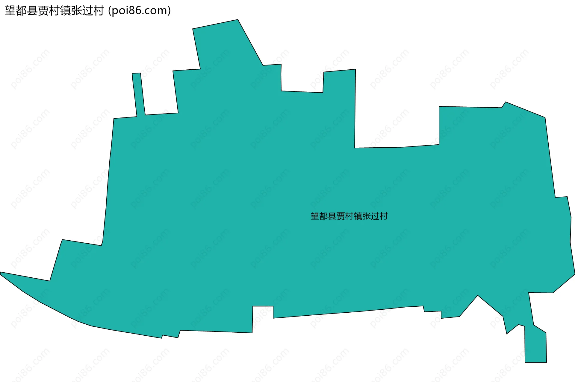 望都县贾村镇张过村边界地图
