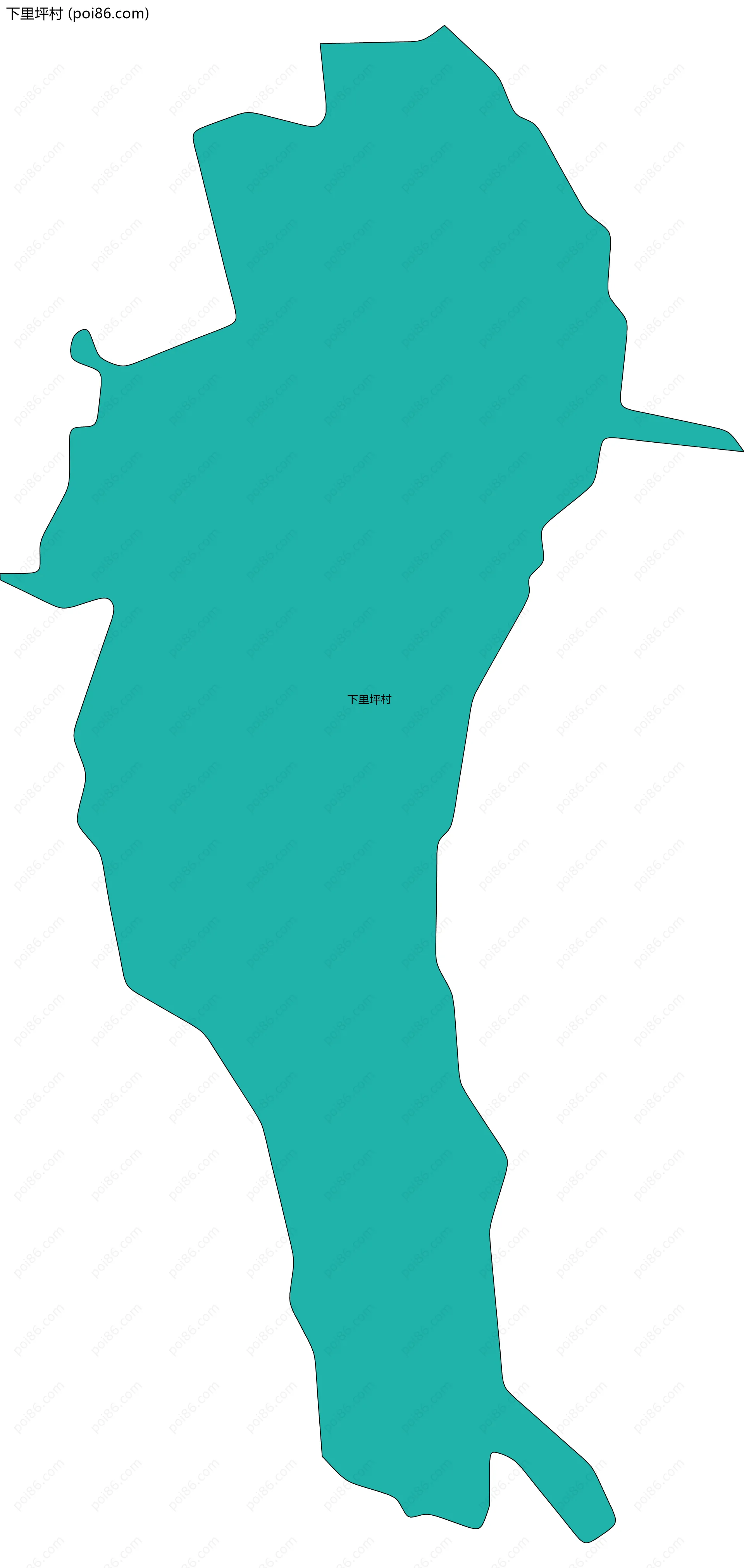 下里坪村边界地图