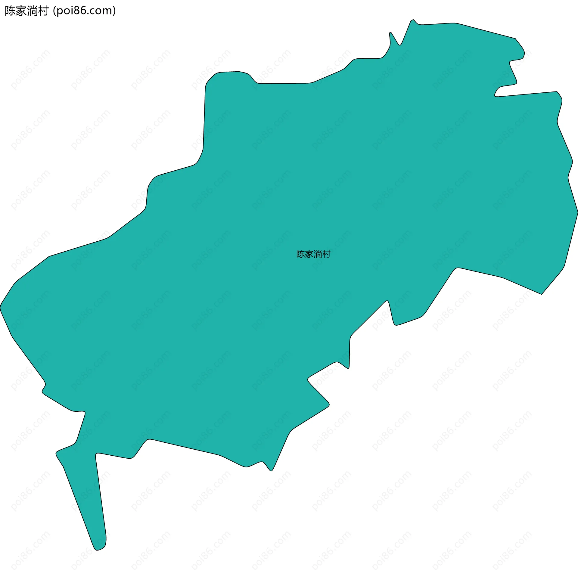 陈家淌村边界地图