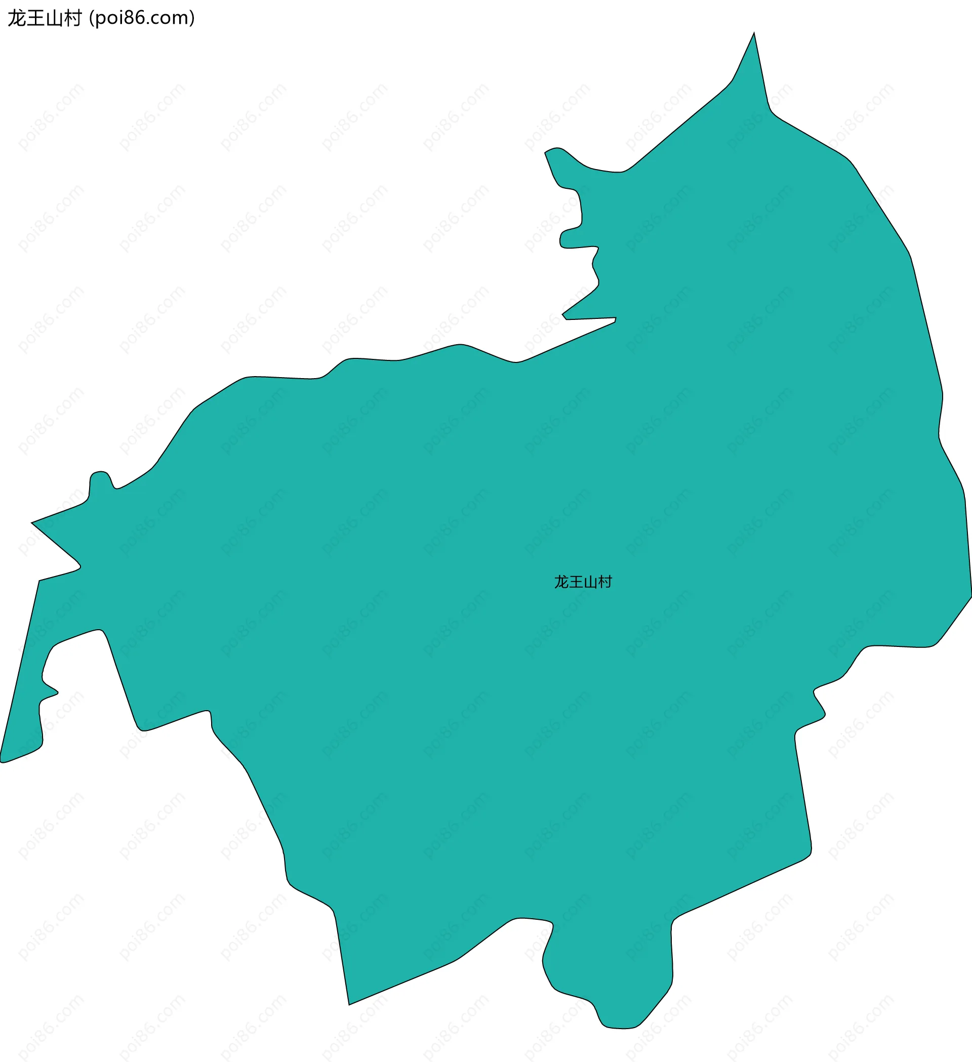 龙王山村边界地图