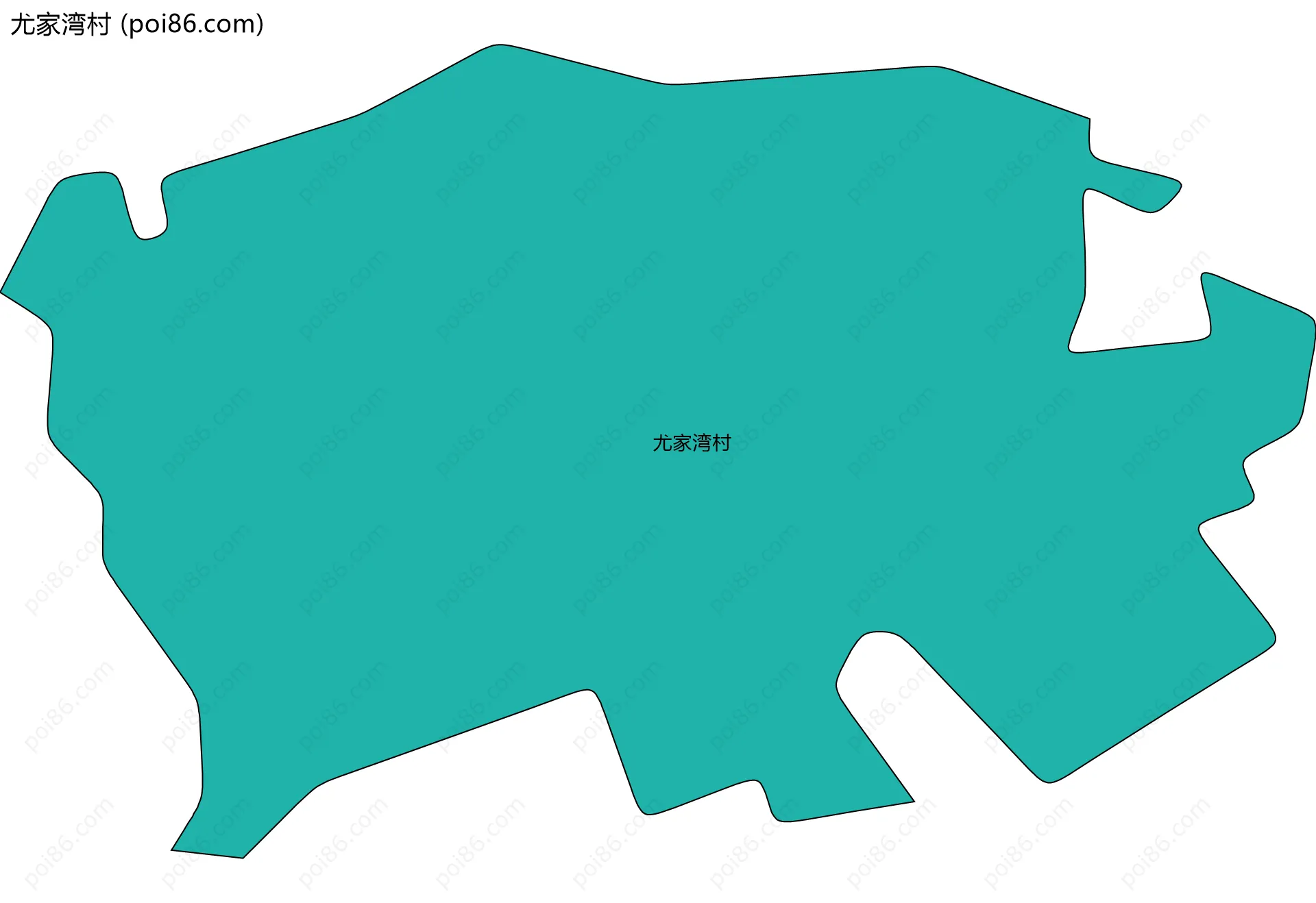 尤家湾村边界地图