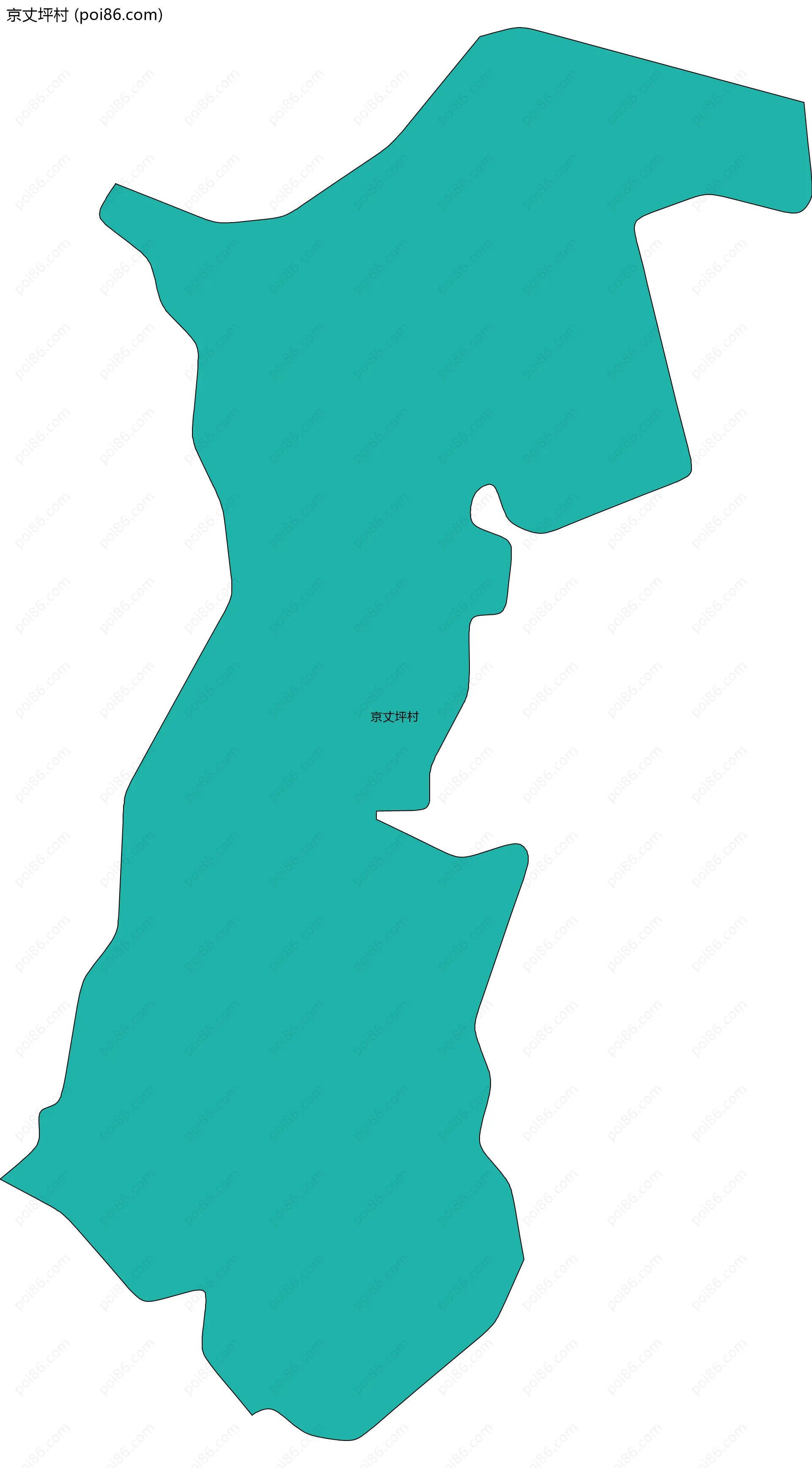 京丈坪村边界地图