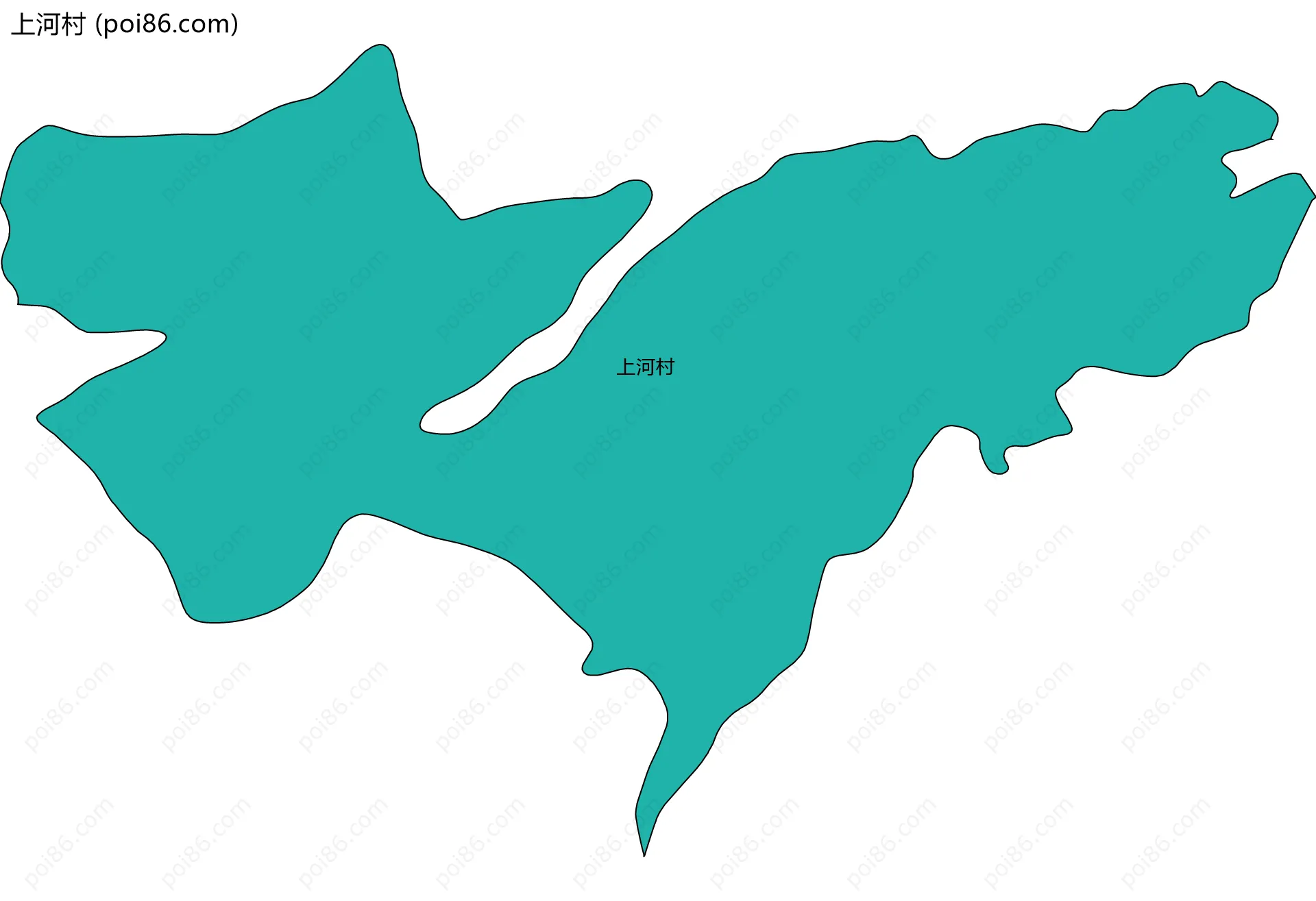 上河村边界地图