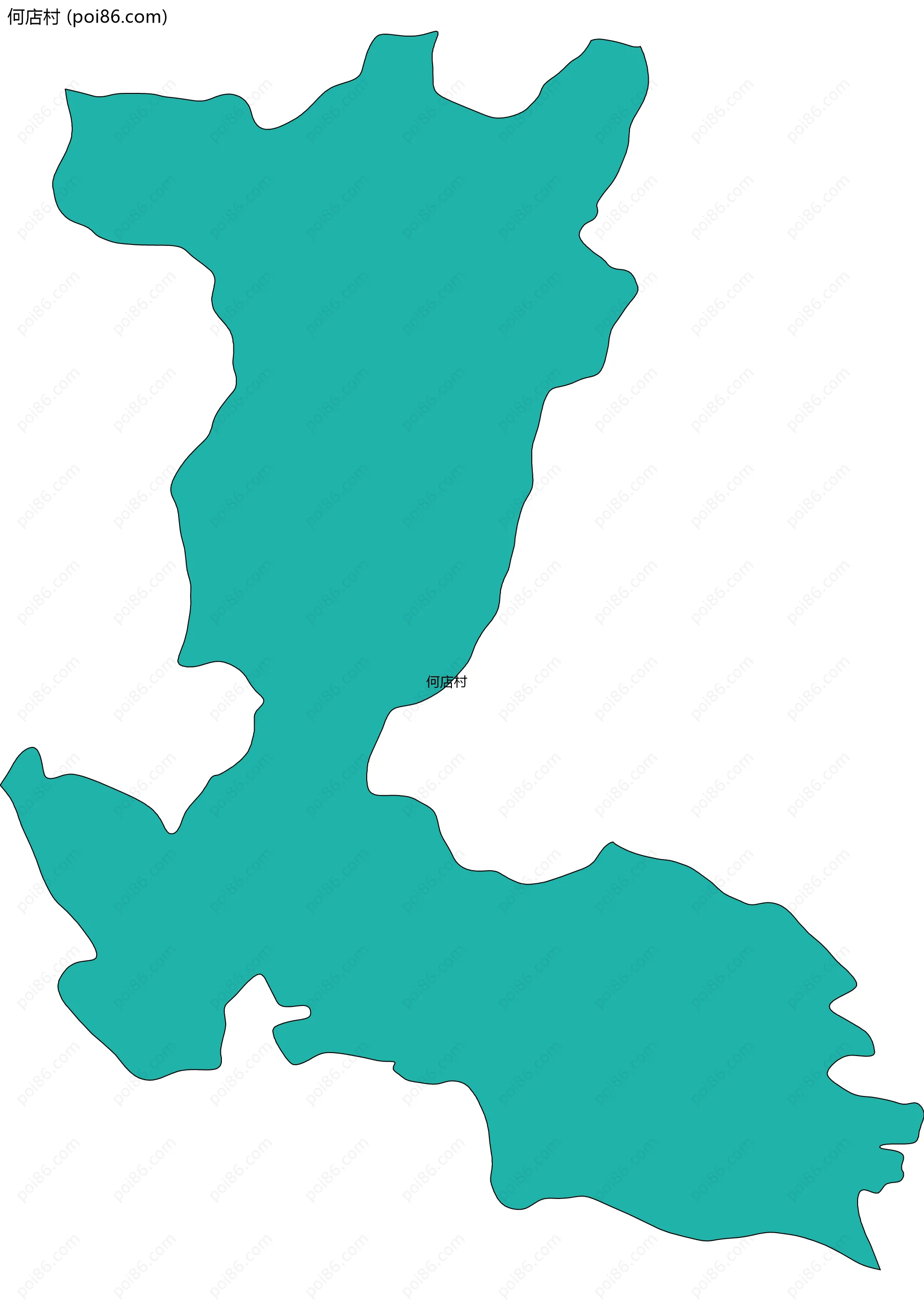 何店村边界地图
