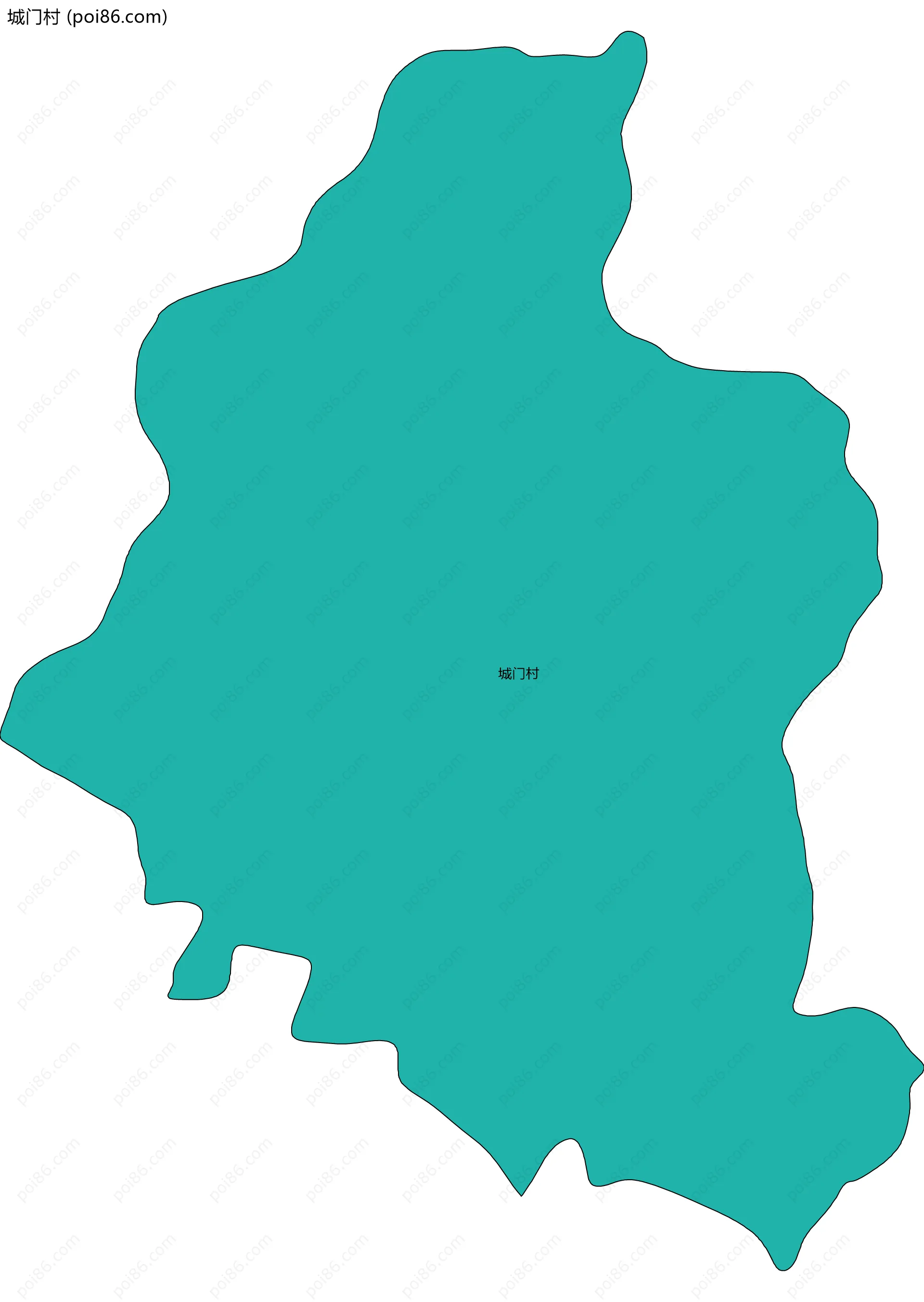 城门村边界地图