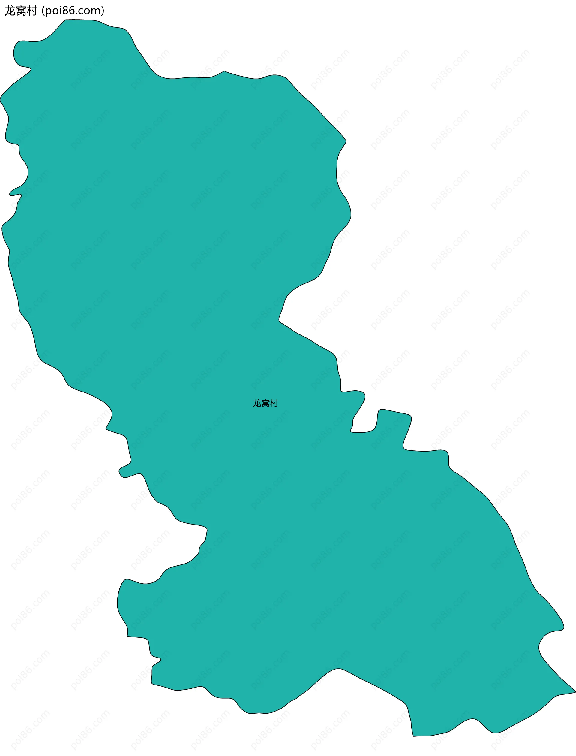 龙窝村边界地图