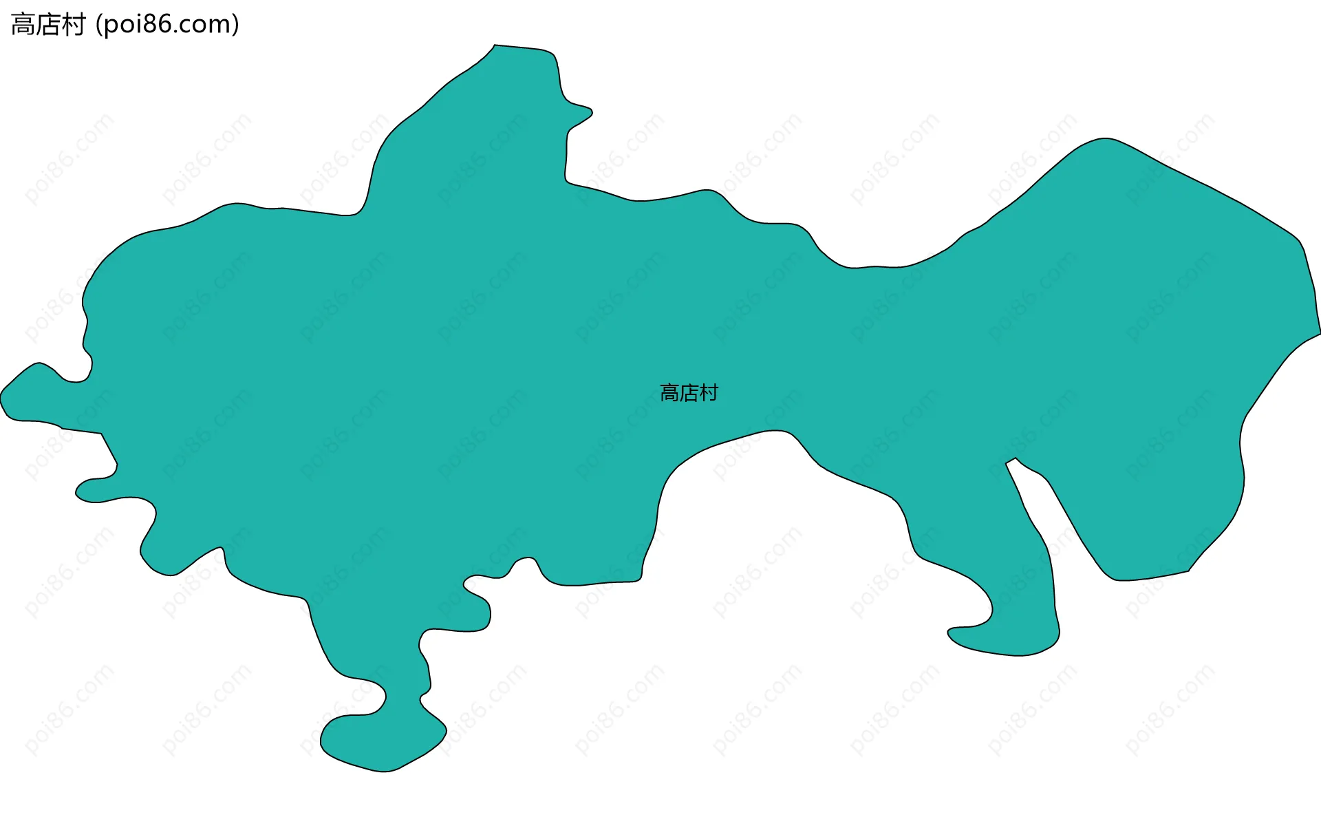 高店村边界地图