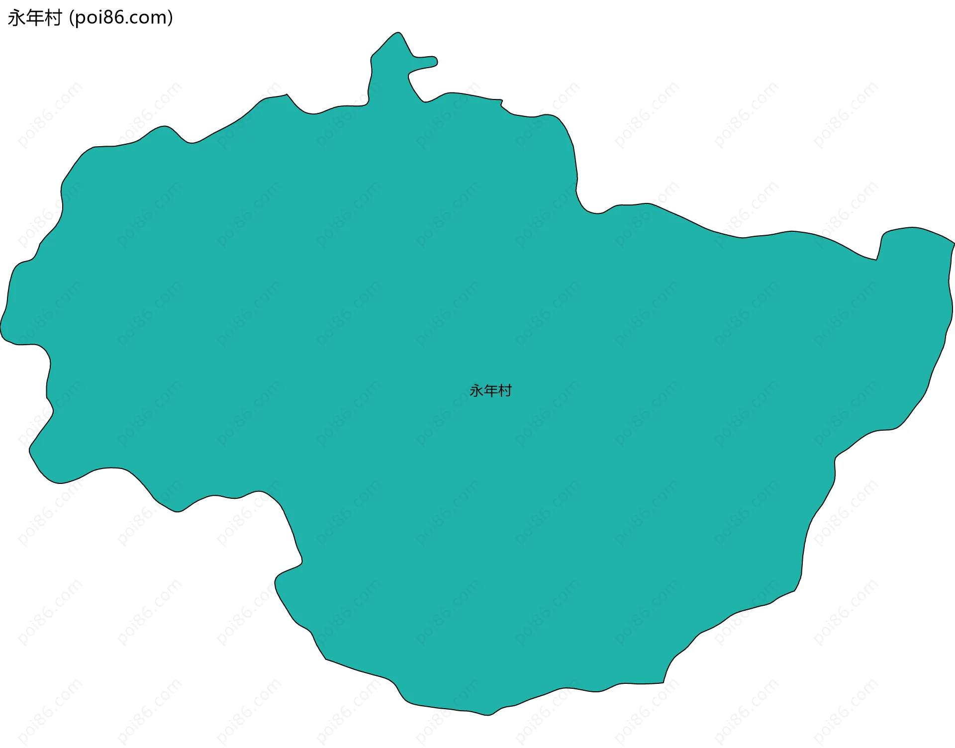 永年村边界地图