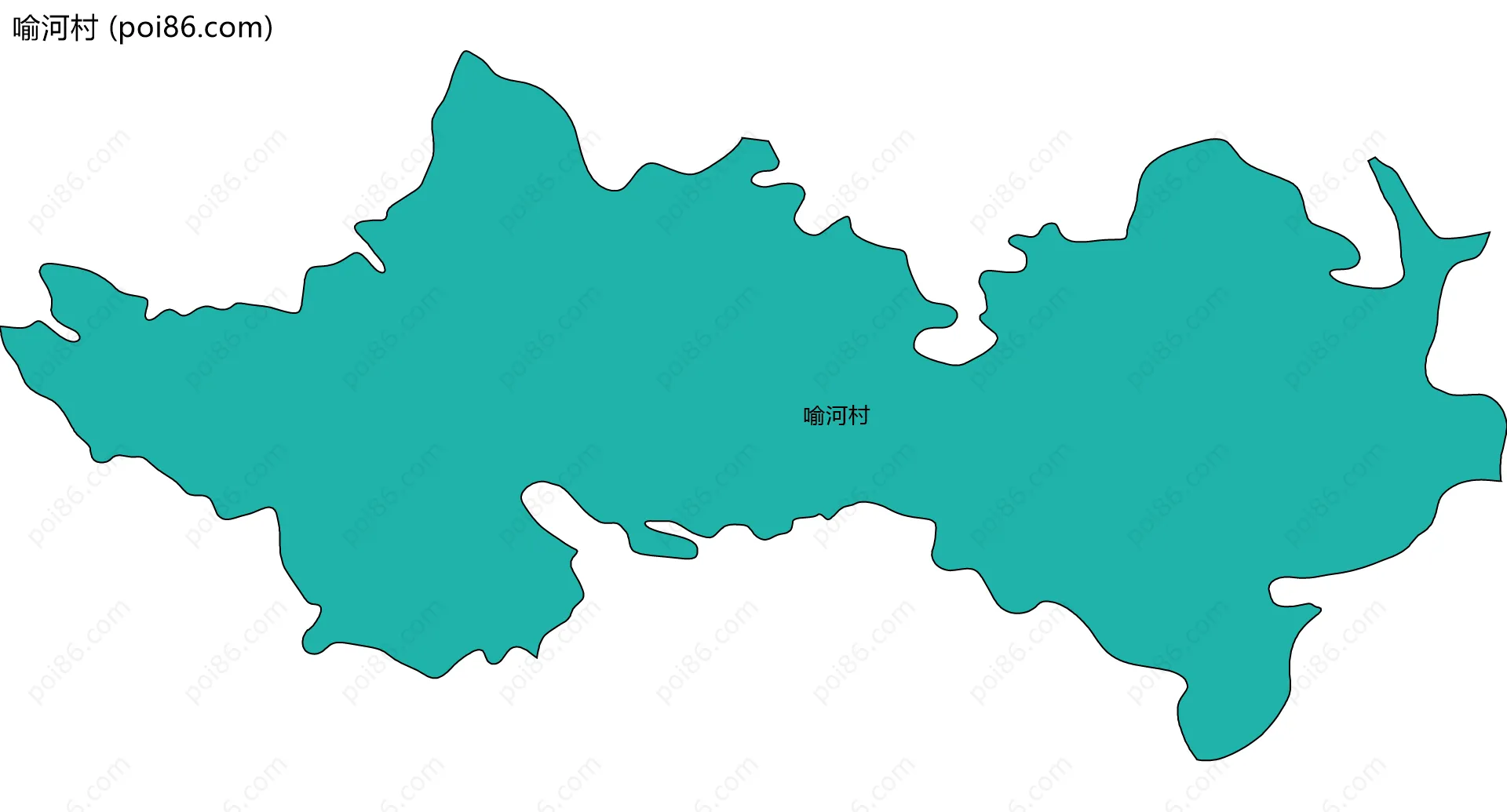 喻河村边界地图