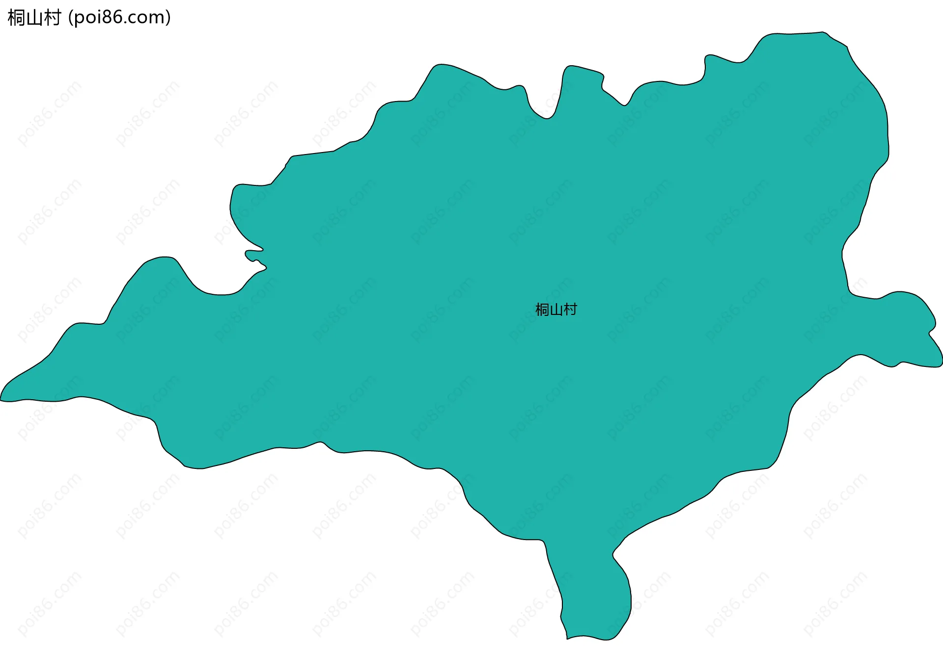 桐山村边界地图