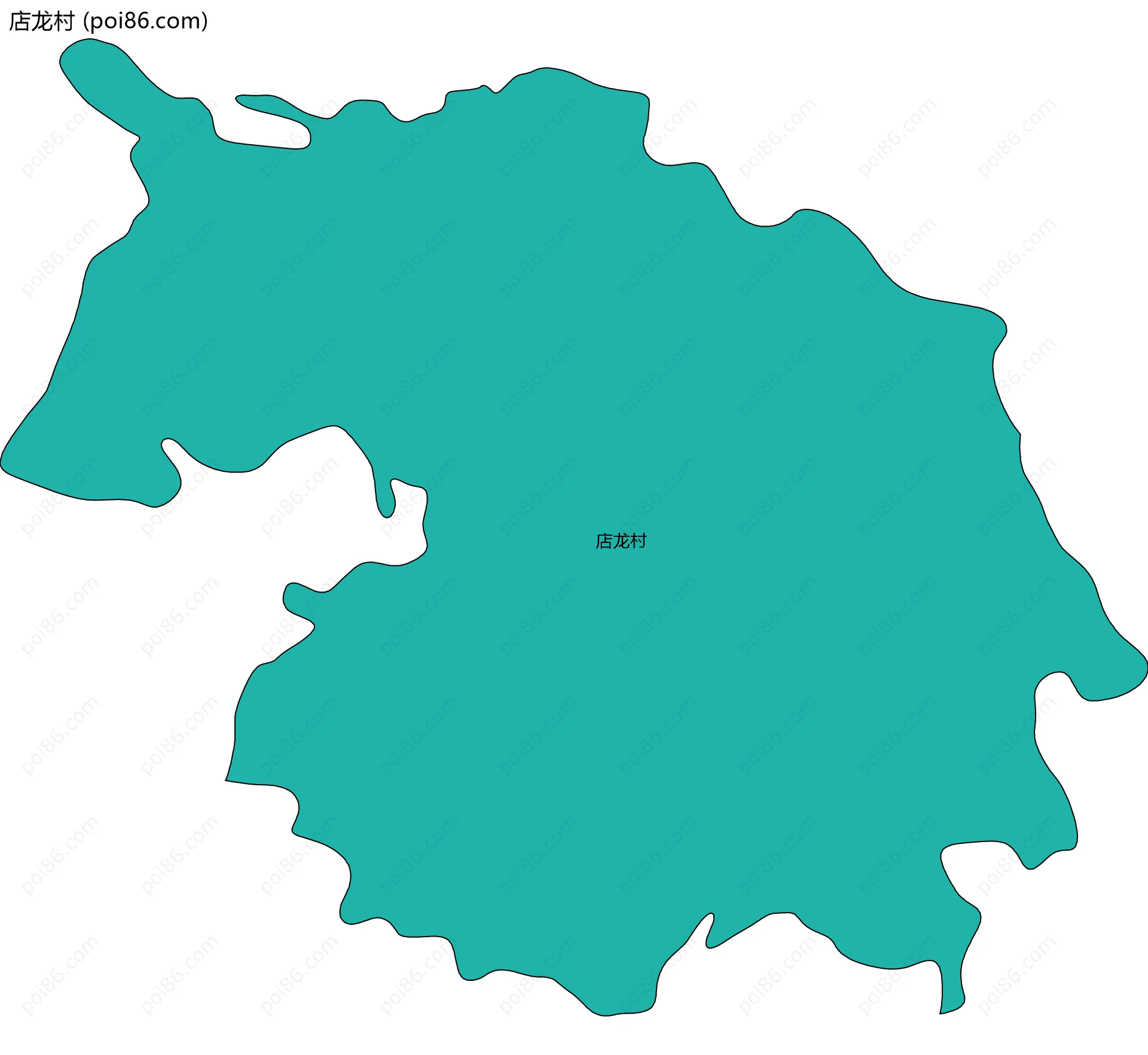 店龙村边界地图
