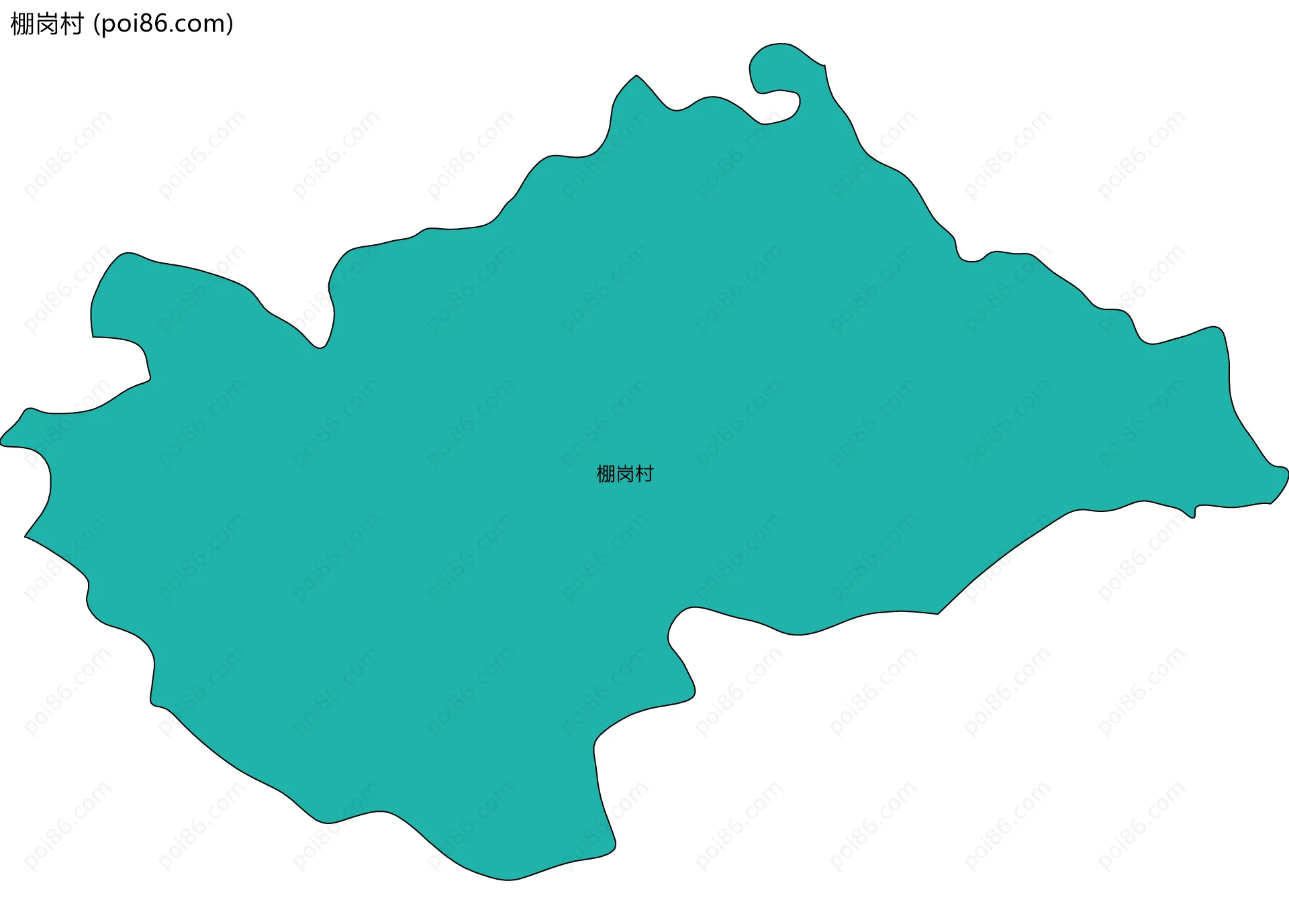 棚岗村边界地图