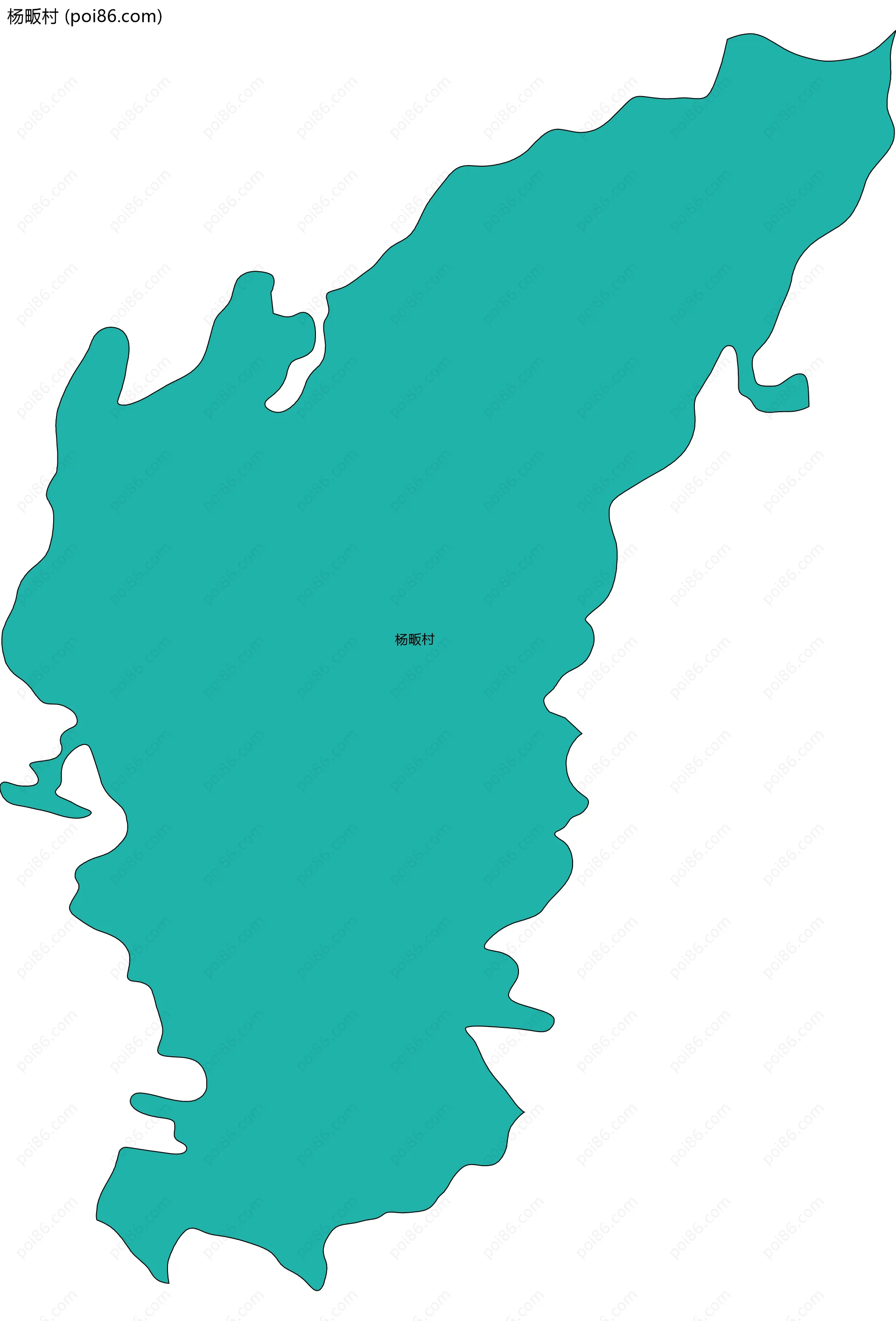 杨畈村边界地图