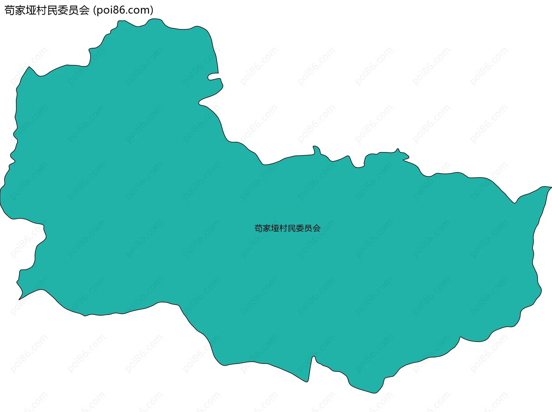 苟家垭村民委员会边界地图