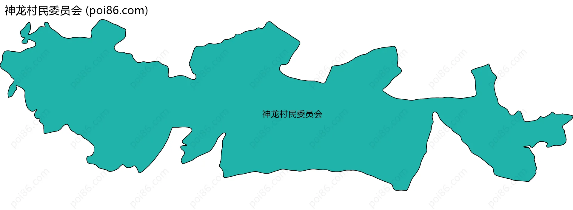 神龙村民委员会边界地图