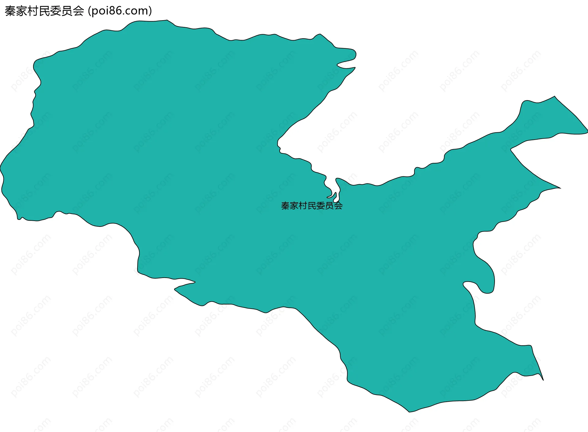 秦家村民委员会边界地图