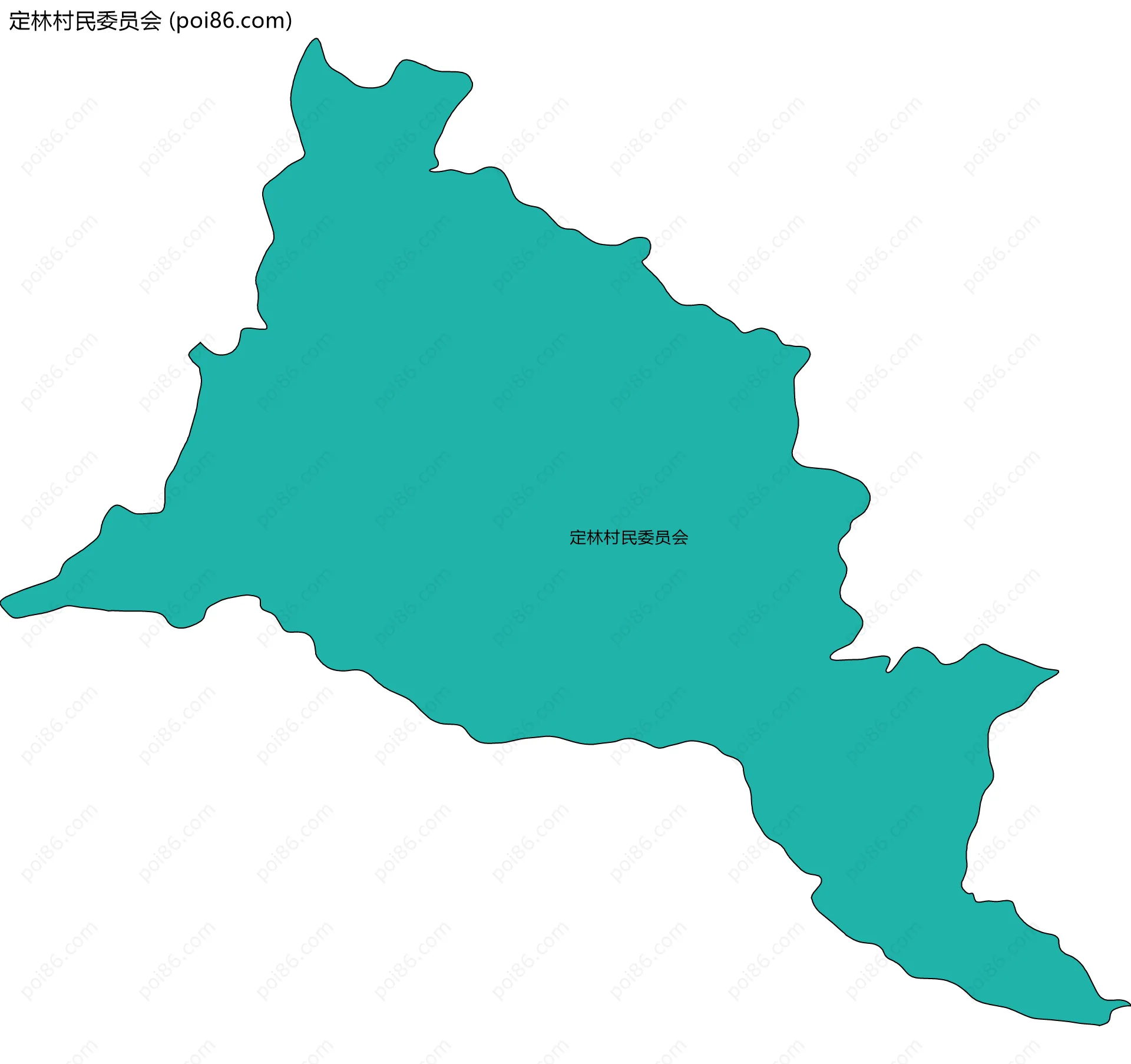 定林村民委员会边界地图