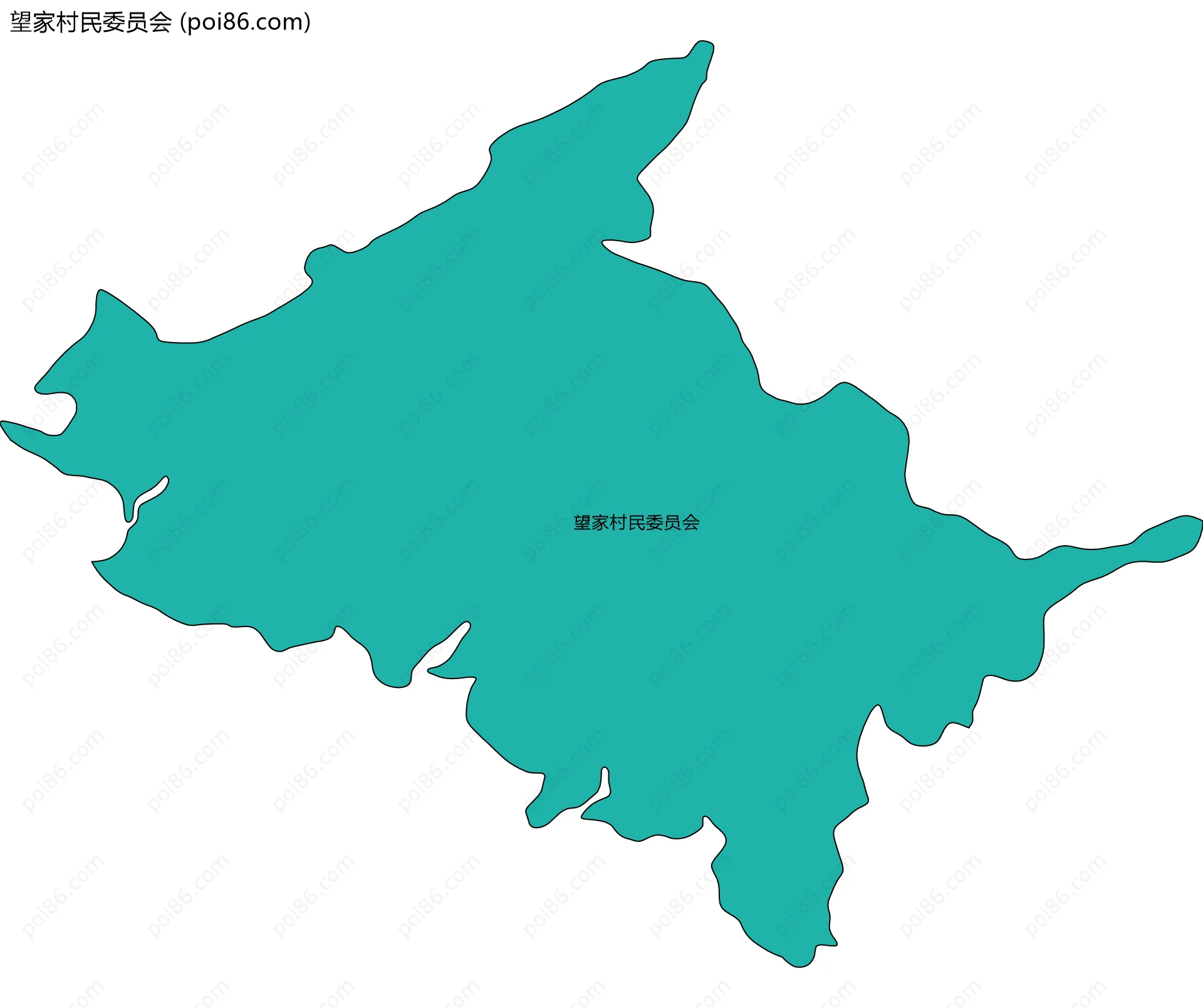 望家村民委员会边界地图