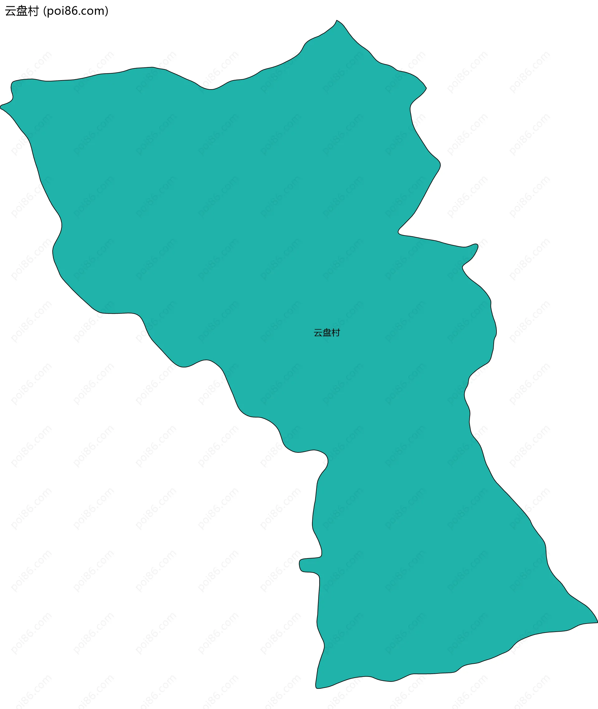 云盘村边界地图