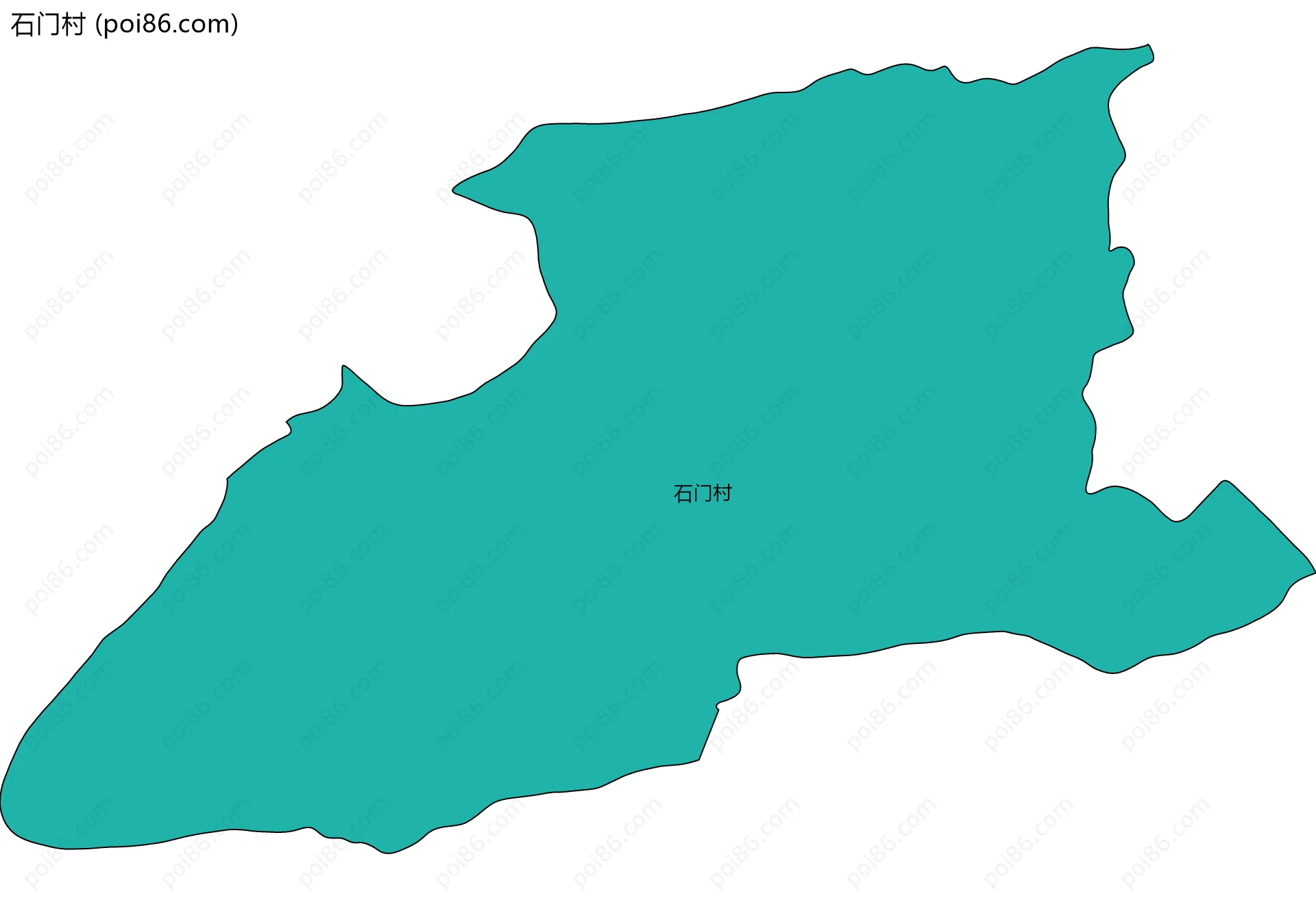 石门村边界地图