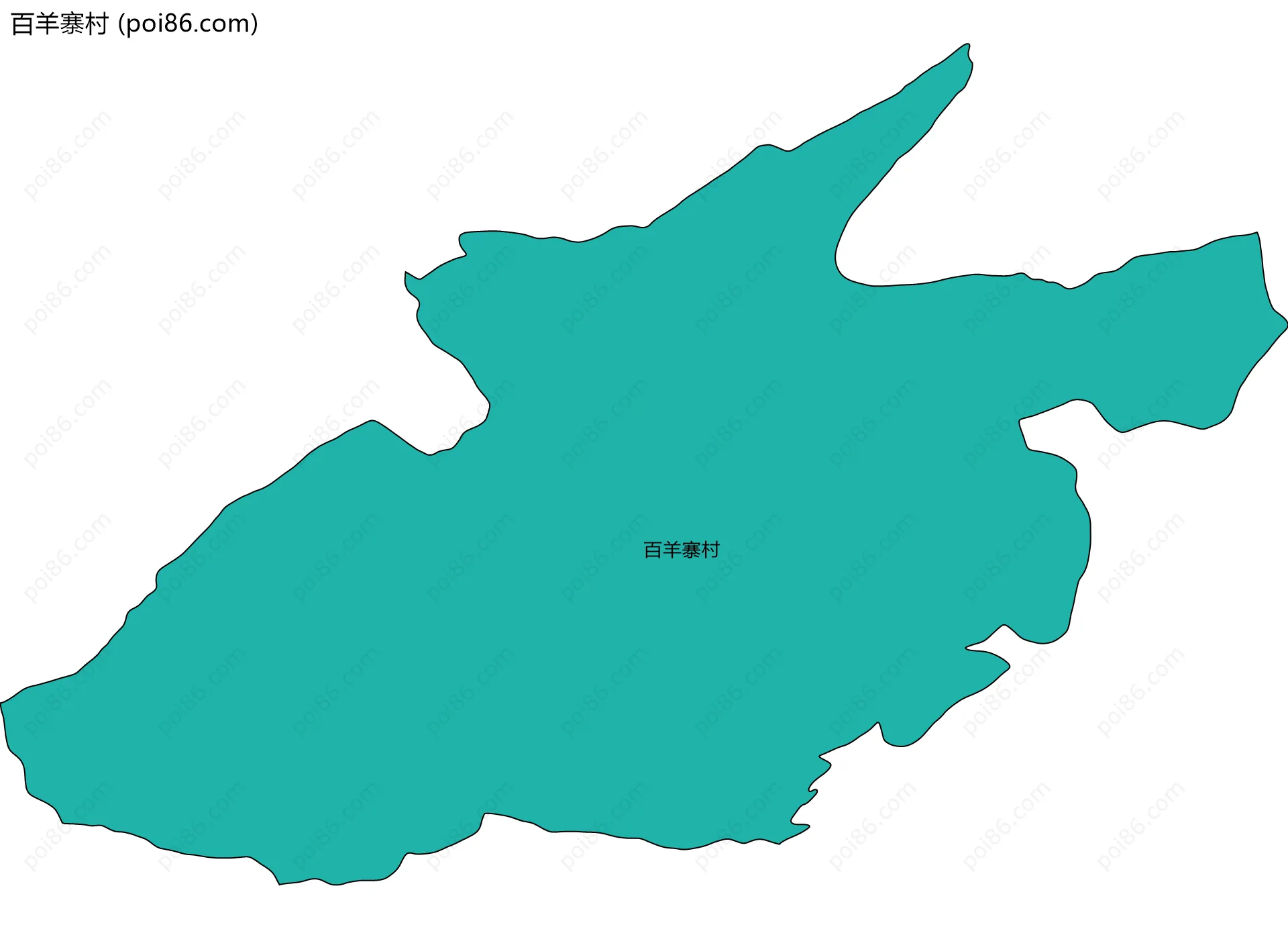 百羊寨村边界地图