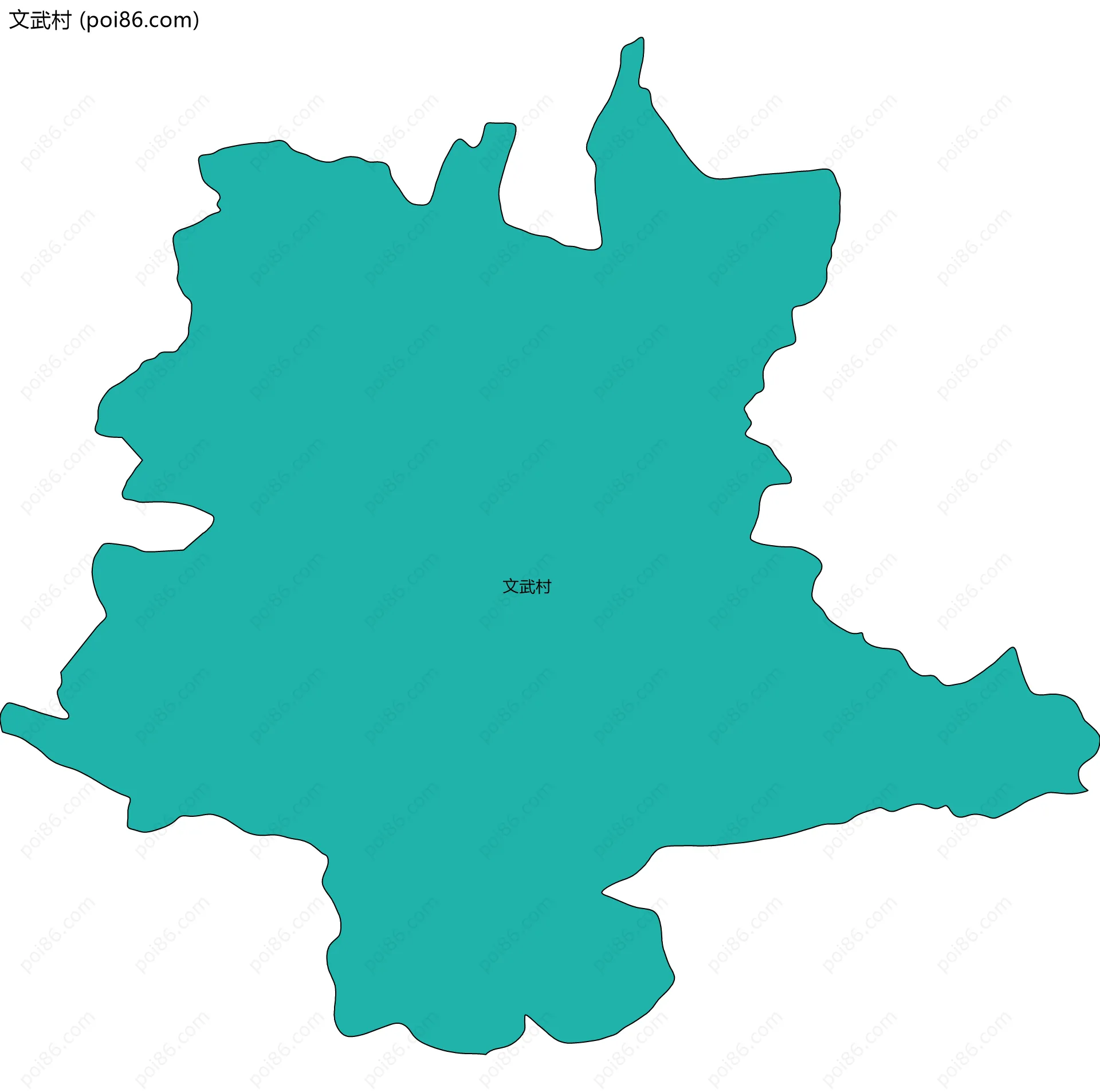 文武村边界地图