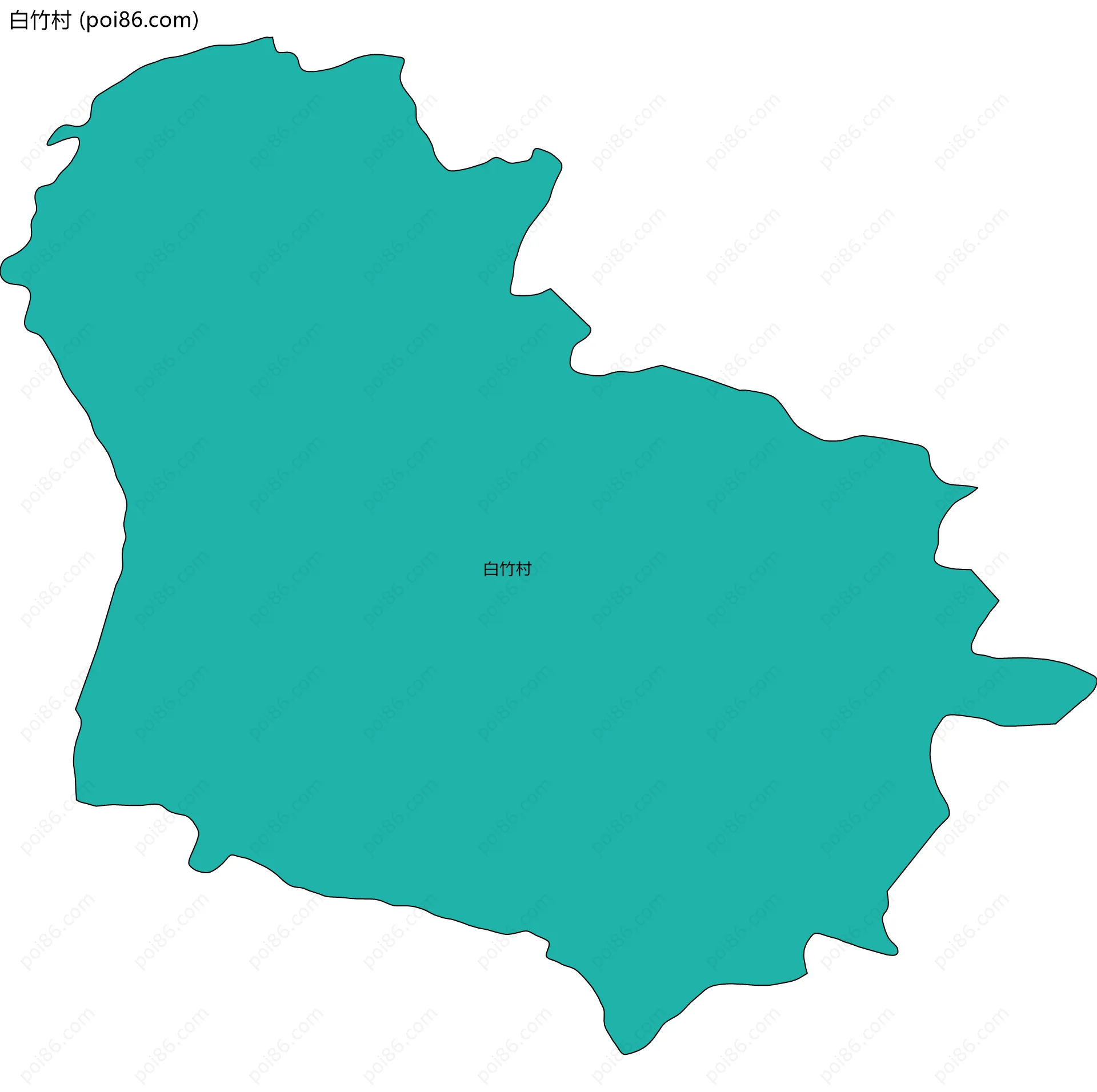 白竹村边界地图