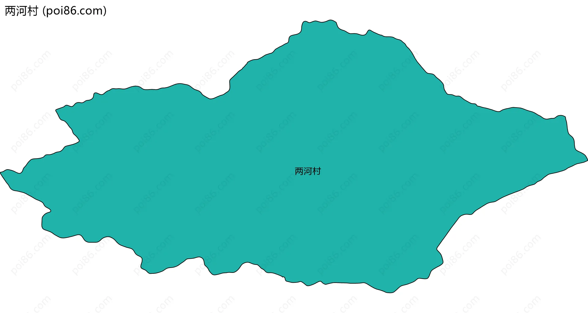 两河村边界地图