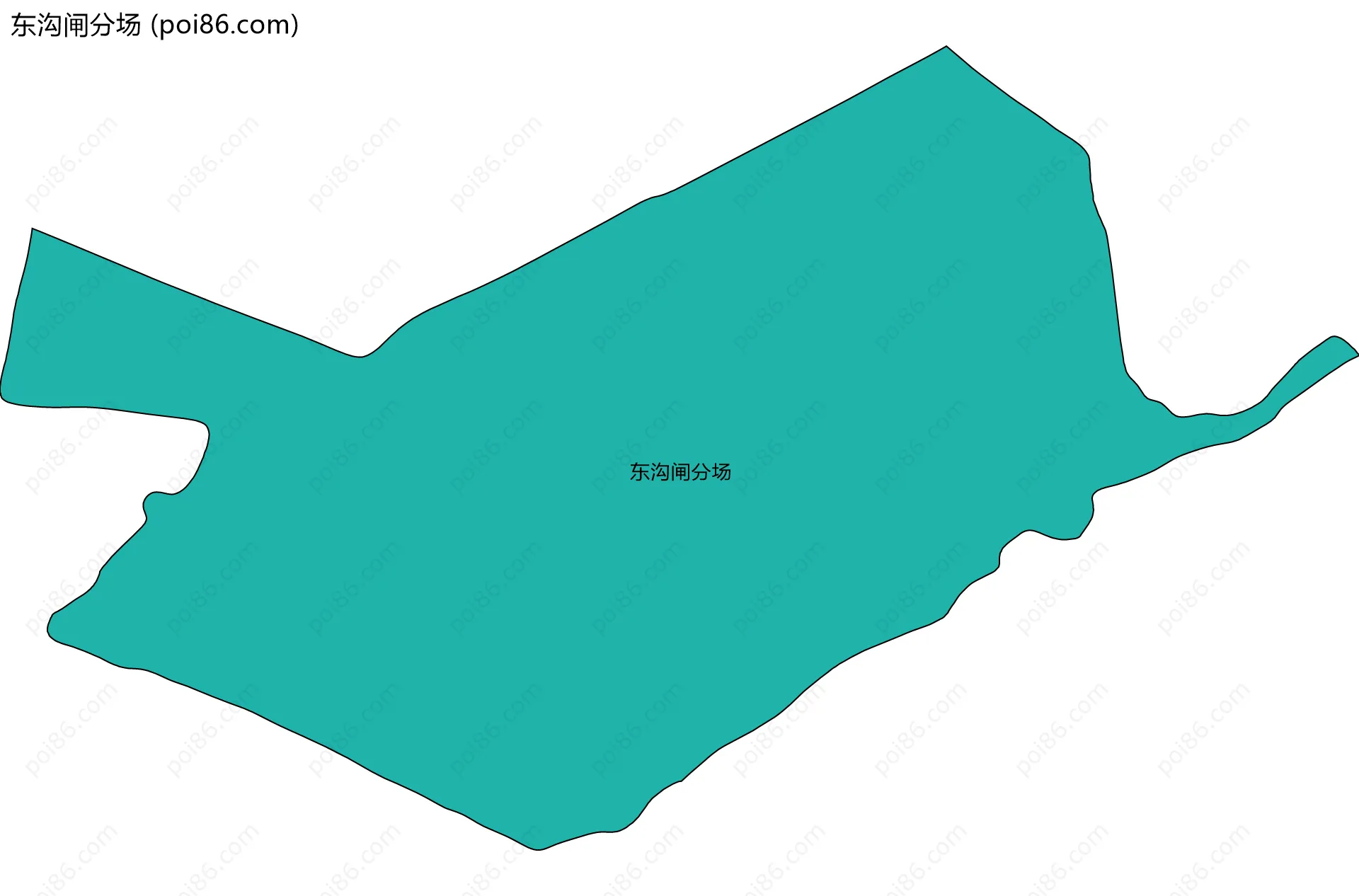东沟闸分场边界地图