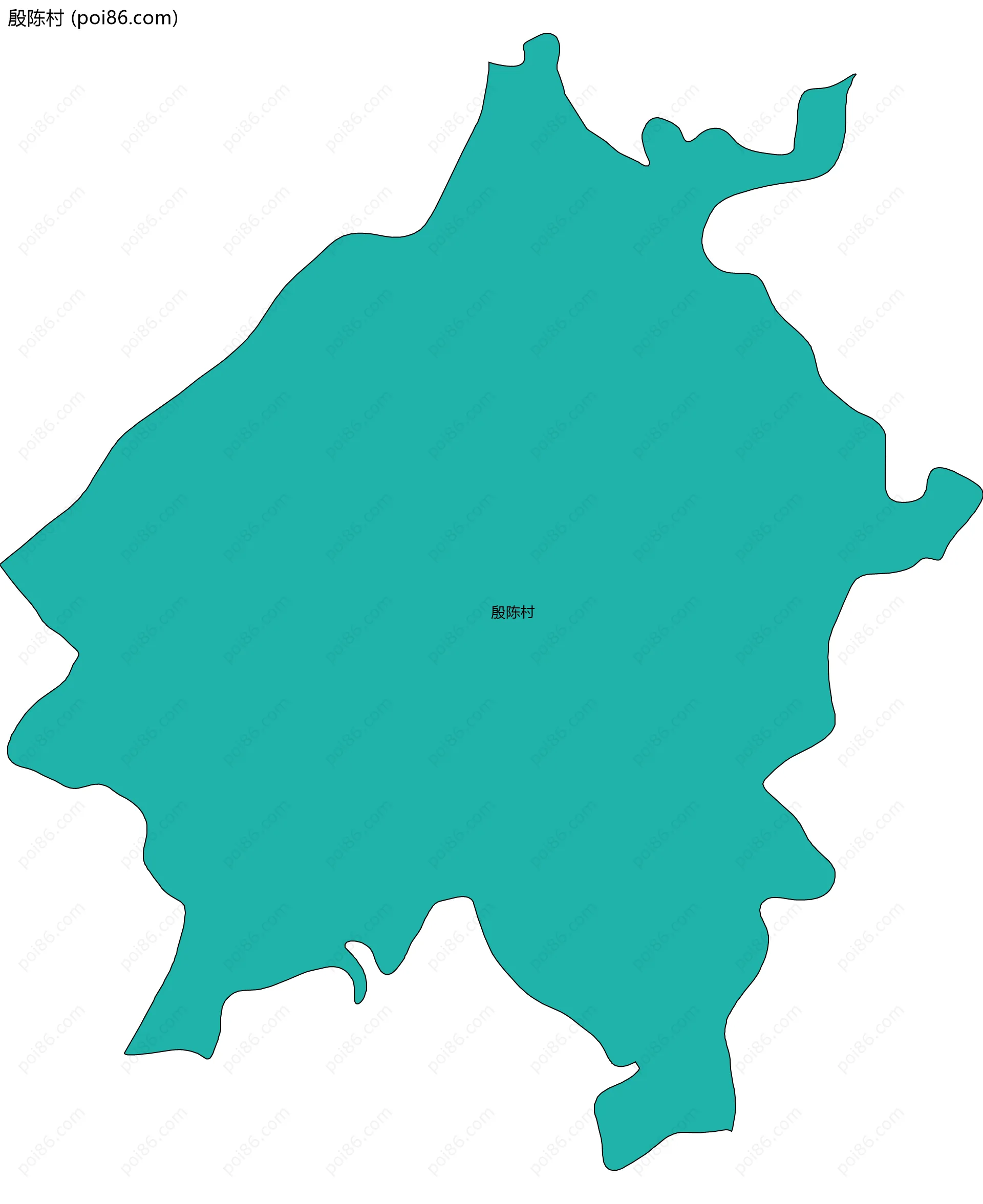 殷陈村边界地图
